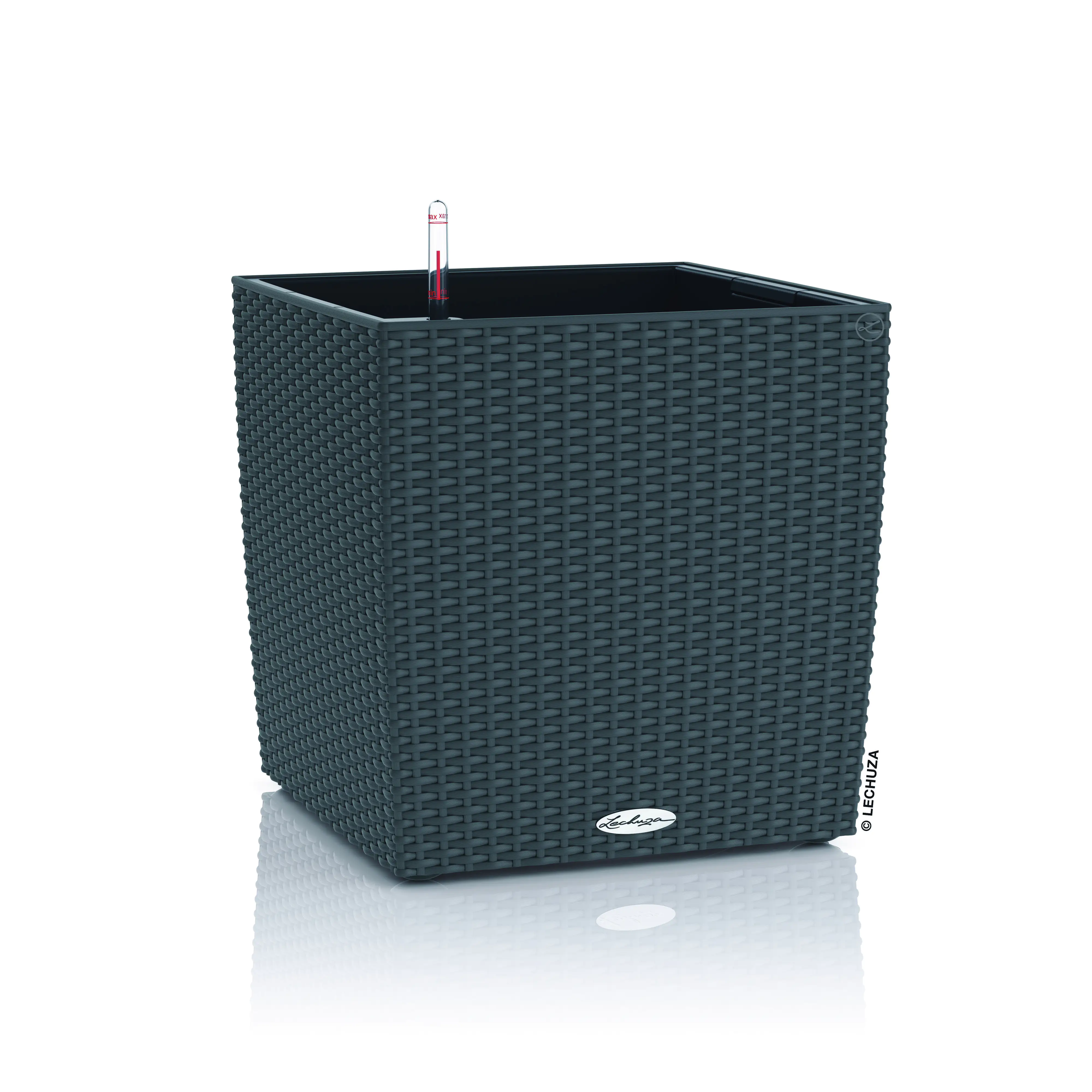 Lechuza Pflanzgefäß Cube Cottage 40 granit Lechuza Pflanzgefäß Cube Cottage 40 granit