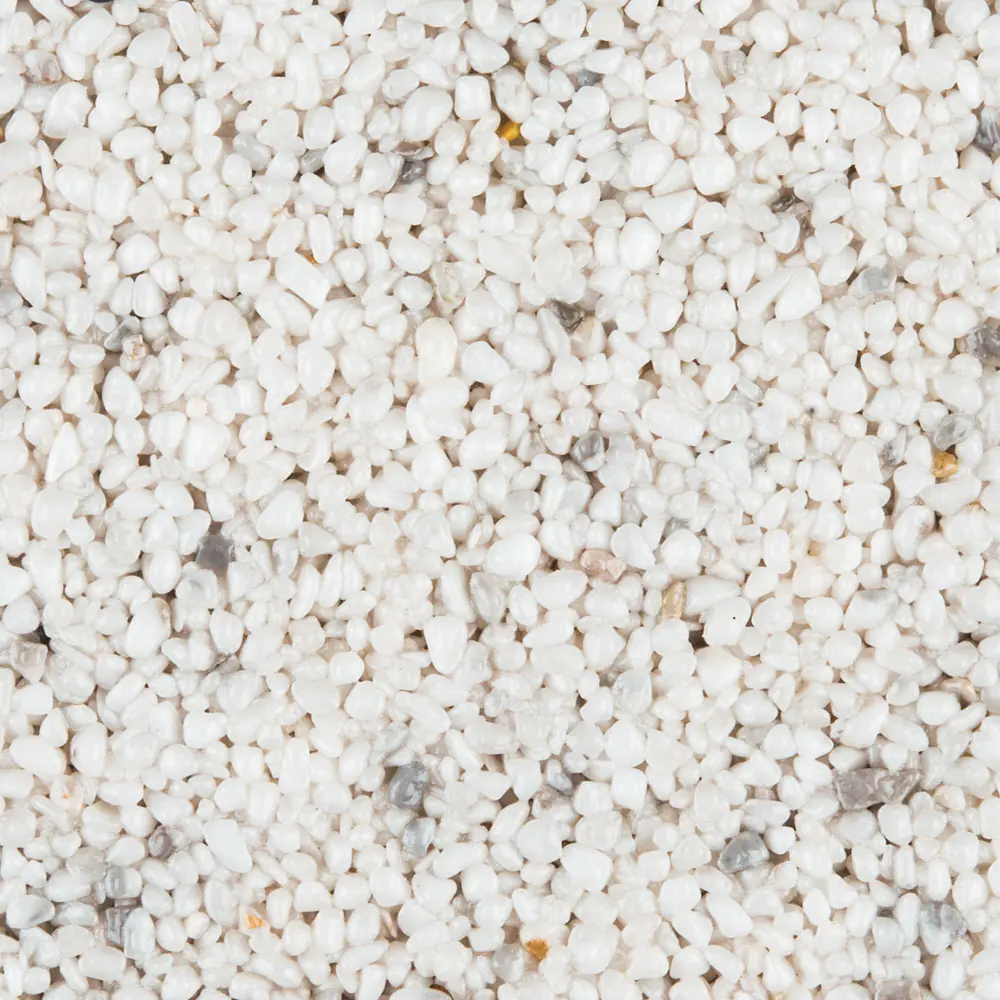 RAVELLO Steinteppich Boden Indoor Körnung Mittel Farbe weiss 19 kg Set