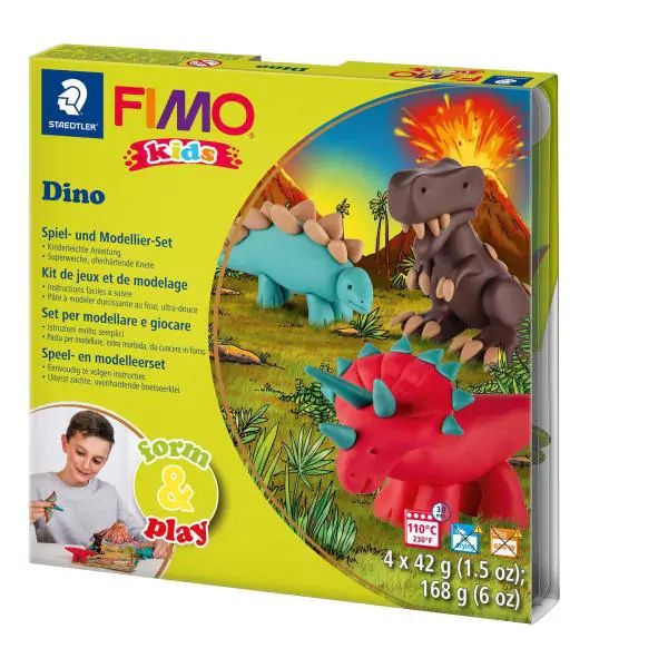Fimo Modelliermasse kids form & play Dino