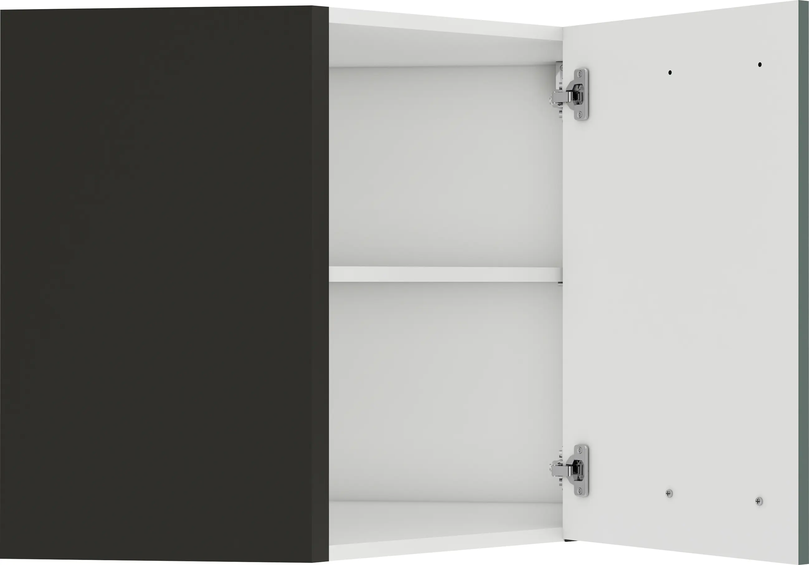 Optifit Eckoberschrank Verona 405 steingrün/anthrazit 60 cm