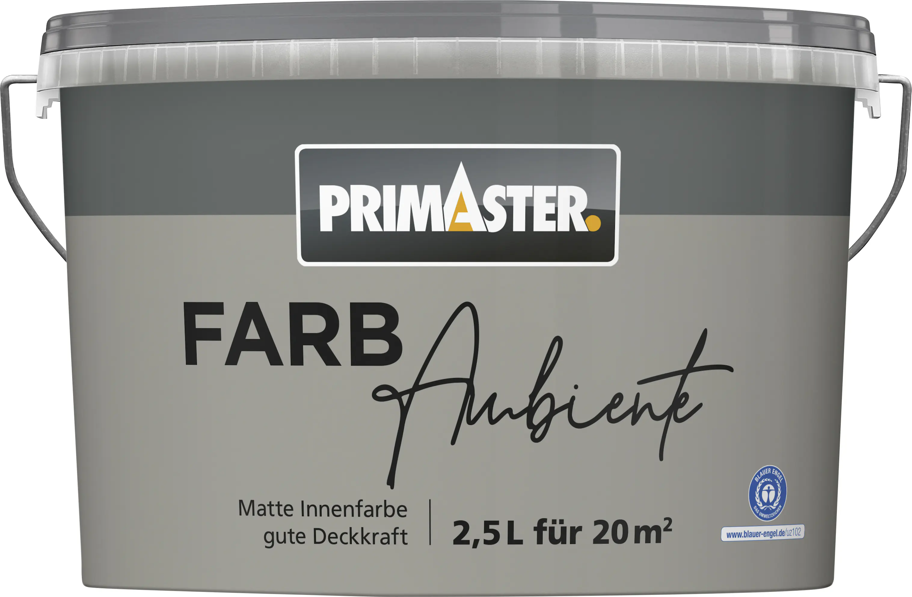 Primaster Farbambiente Wandfarbe matt naturgrau 2,5 L