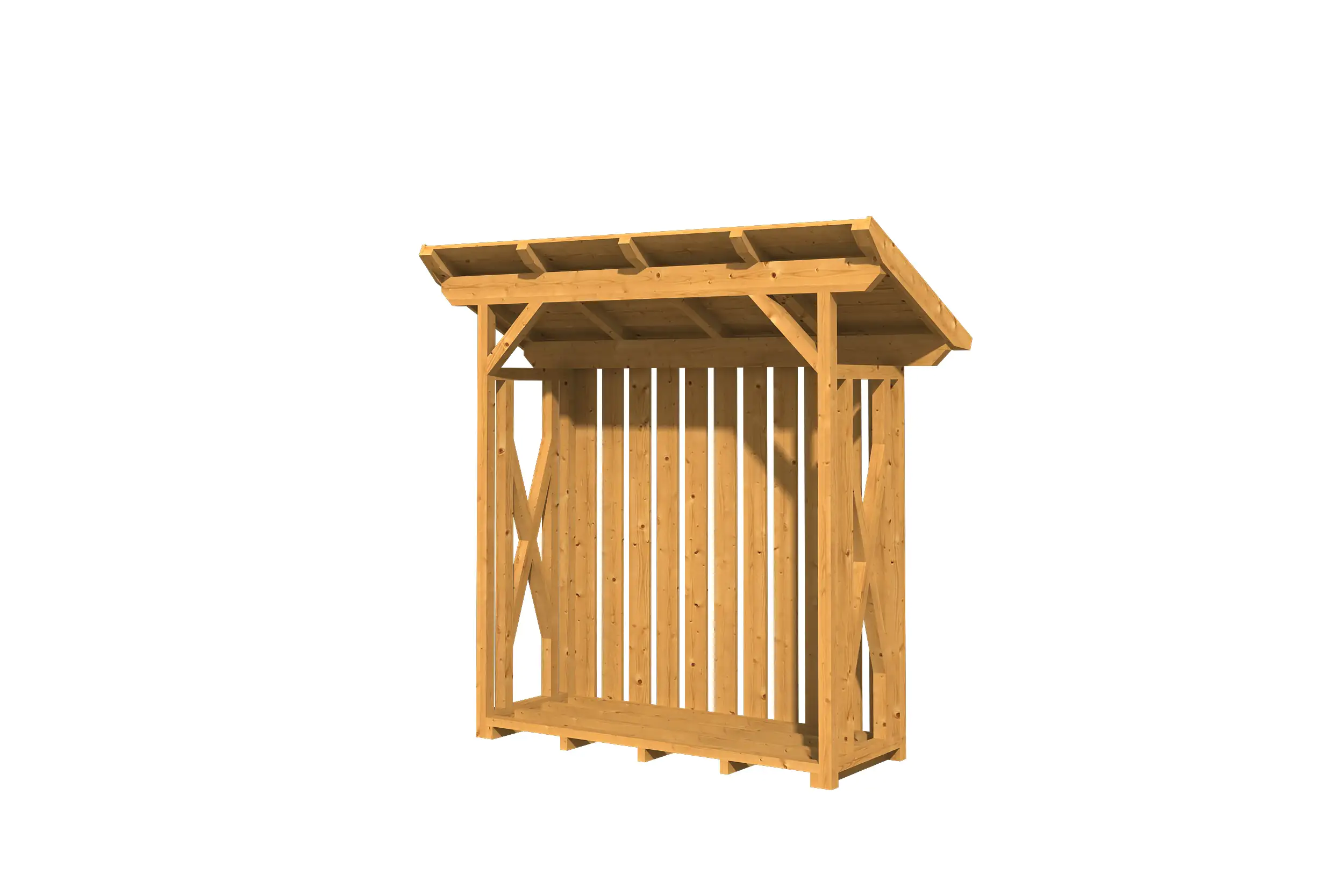 SKAN HOLZ Holzunterstand Lars 1 240 x 102 cm , natur