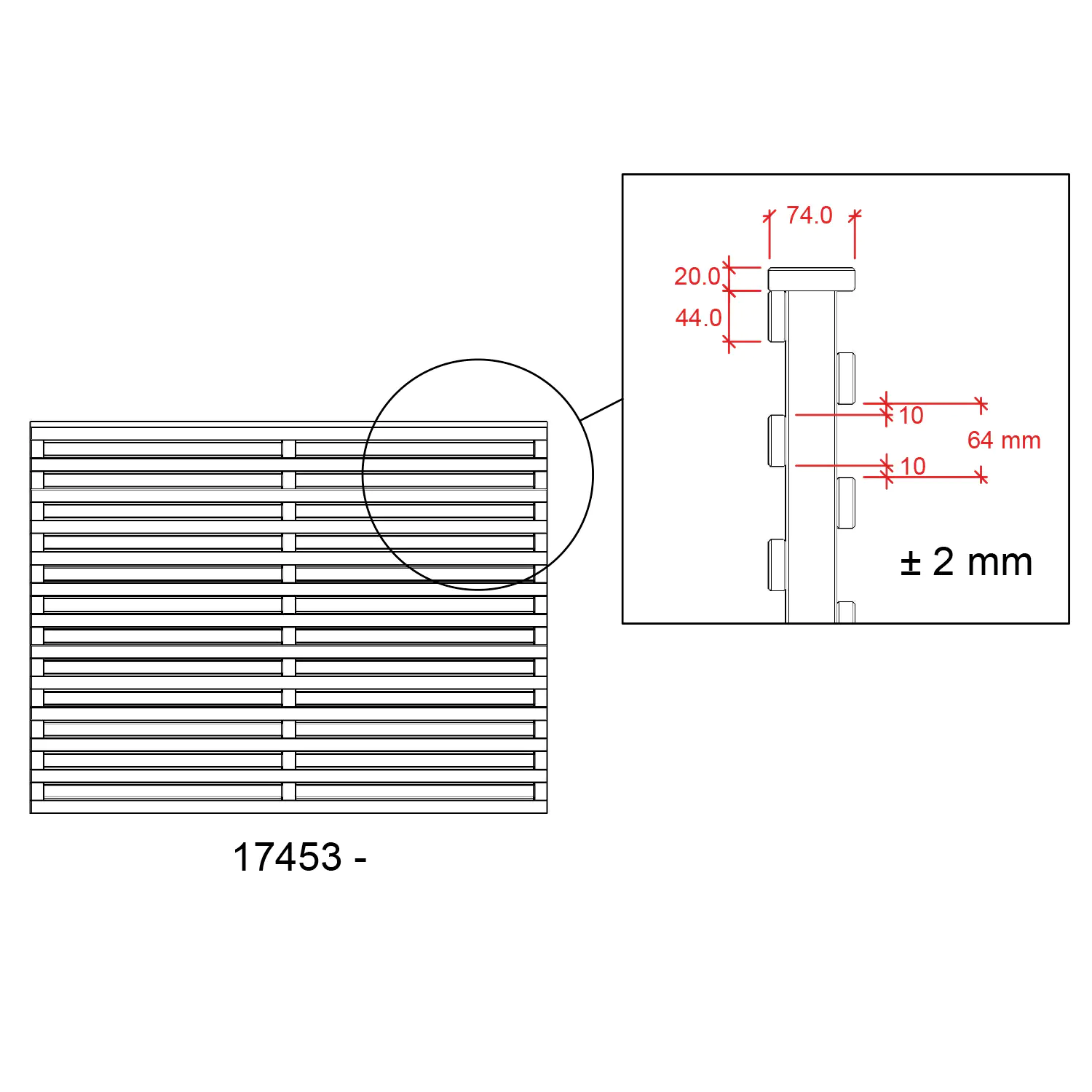 Plus Zaun Osaka 180 x 180 cm RAL 9010 Weiß