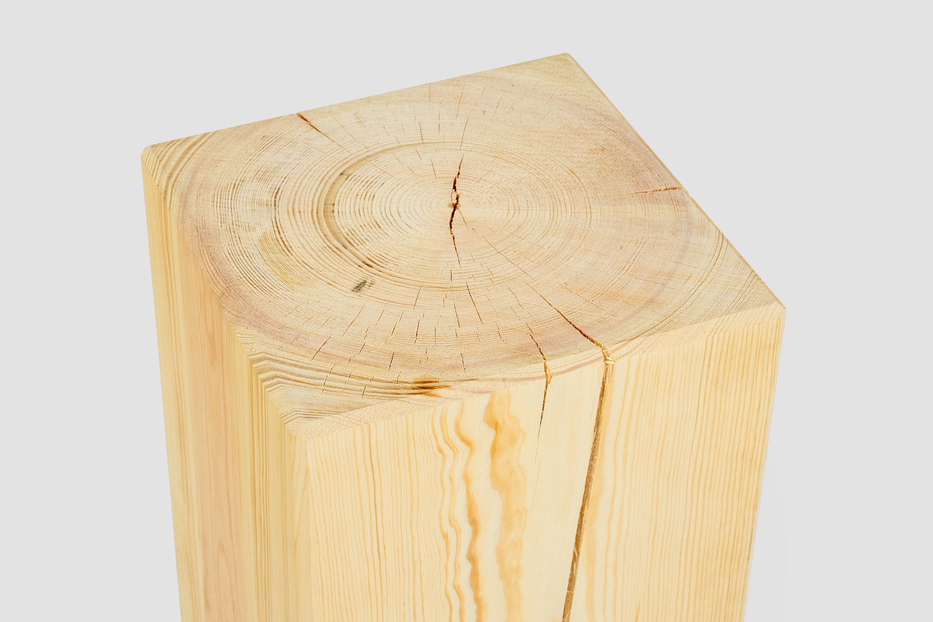 Massivholzblock Kiefer 30 x 30 x 45 cm