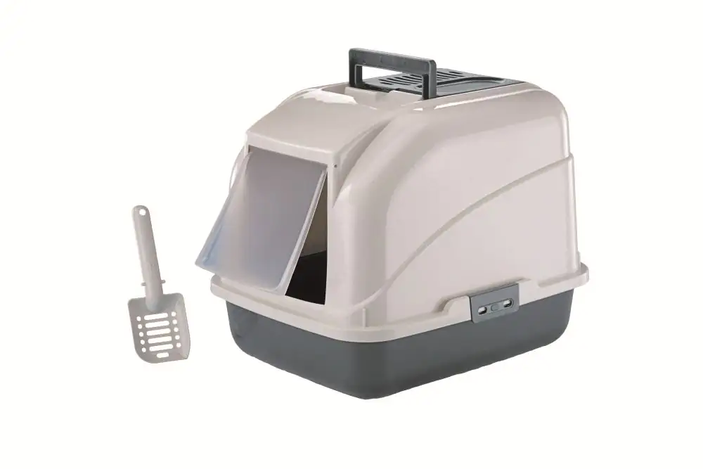 Nobby Katzentoilette mit Filter grau, 50 x 40 x 40 cm Nobby Katzentoilette mit Filter grau, 50 x 40 x 40 cm