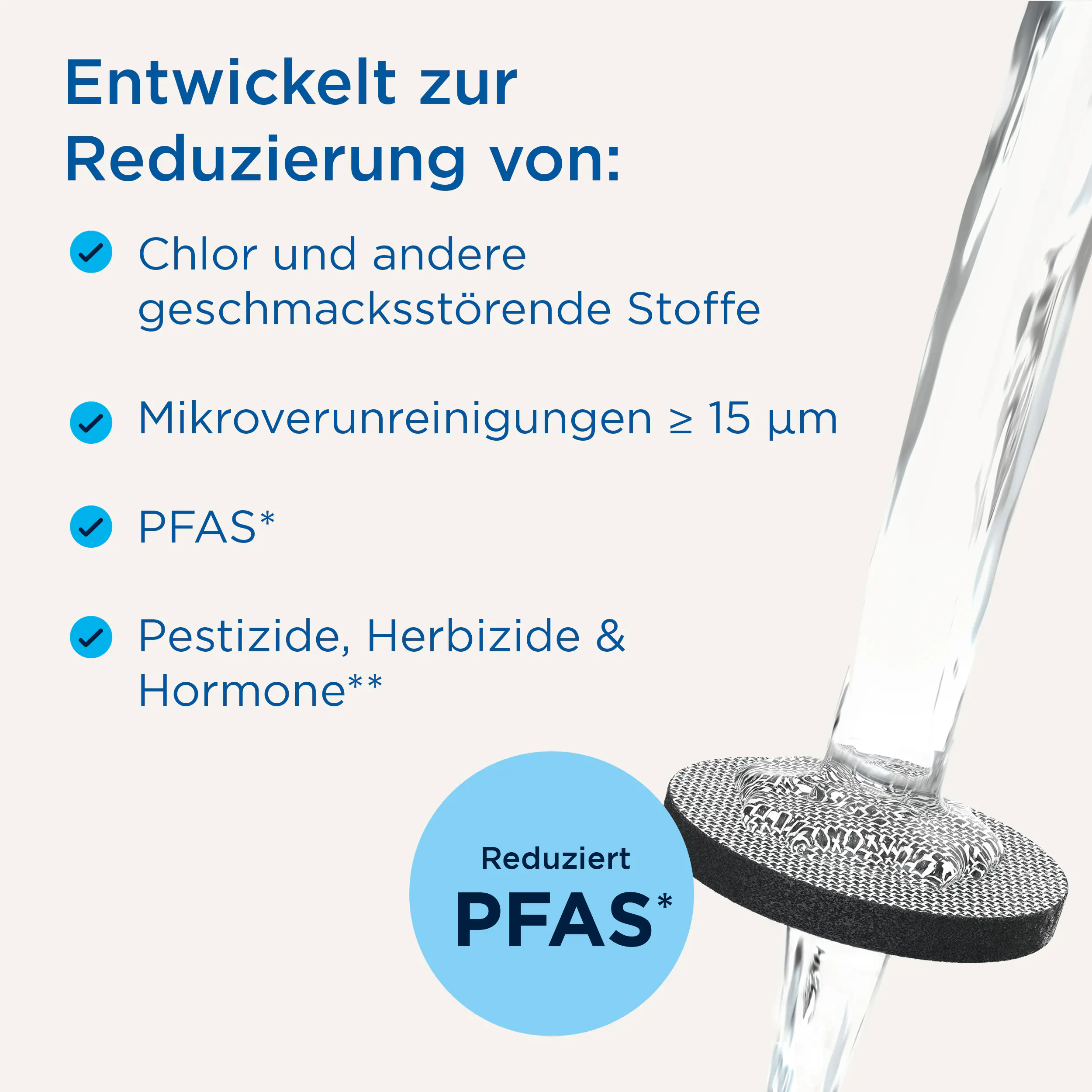 Brita Wasserfilterflasche Model Vital 600 ml hellblau