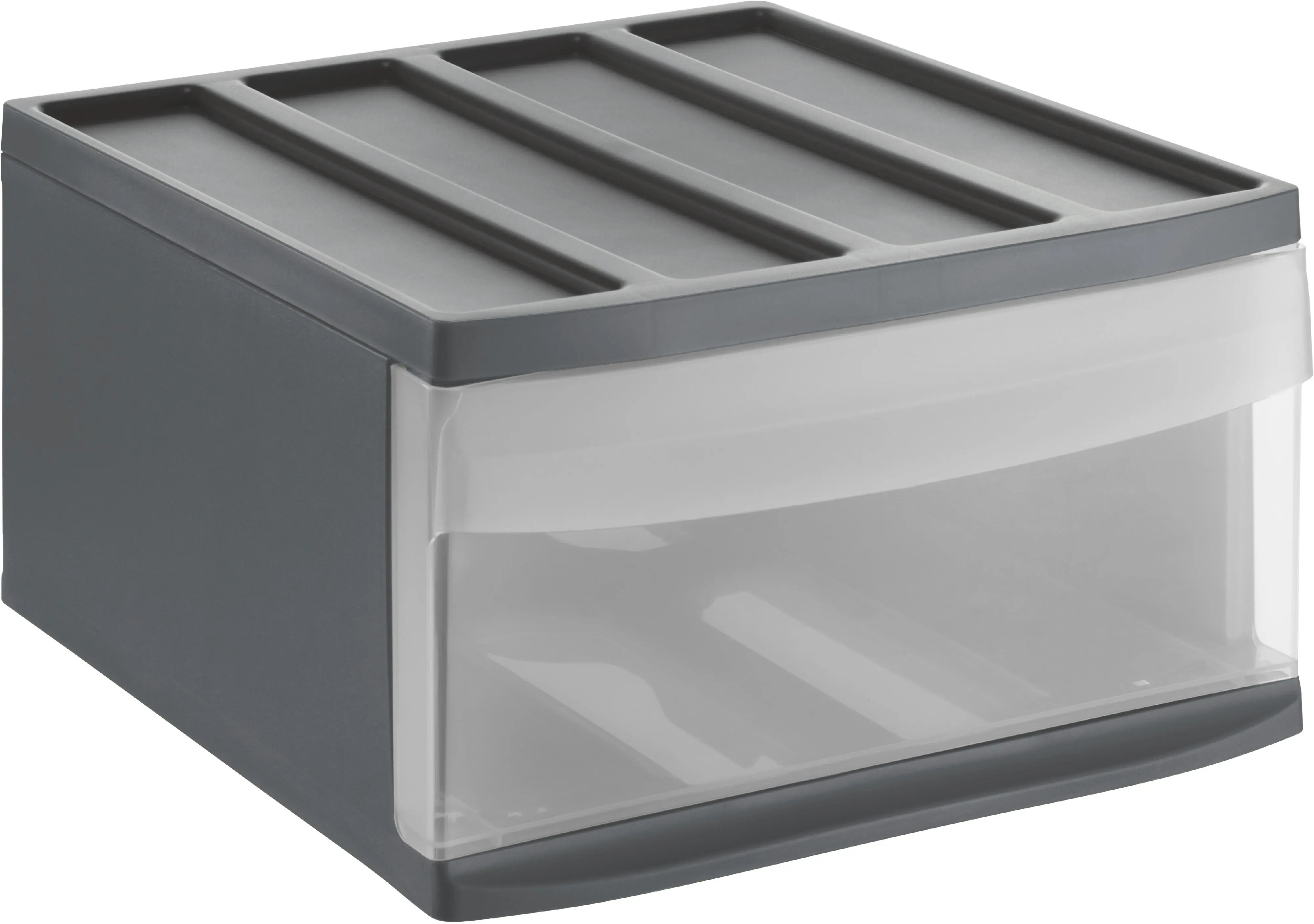 Rotho Schubladenbox Mono Systemix L 1 Schub anthrazit Rotho Schubladenbox Mono Systemix L 1 Schub anthrazit