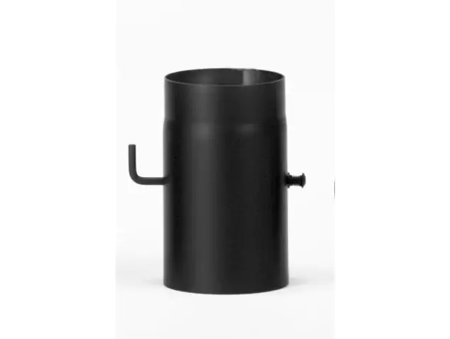 Firefix Ofenrohr Ø 120 mm, 25 cm, mit Drosselklappe, schwarz Firefix Ofenrohr Ø 120 mm, 25 cm, mit Drosselklappe, schwarz
