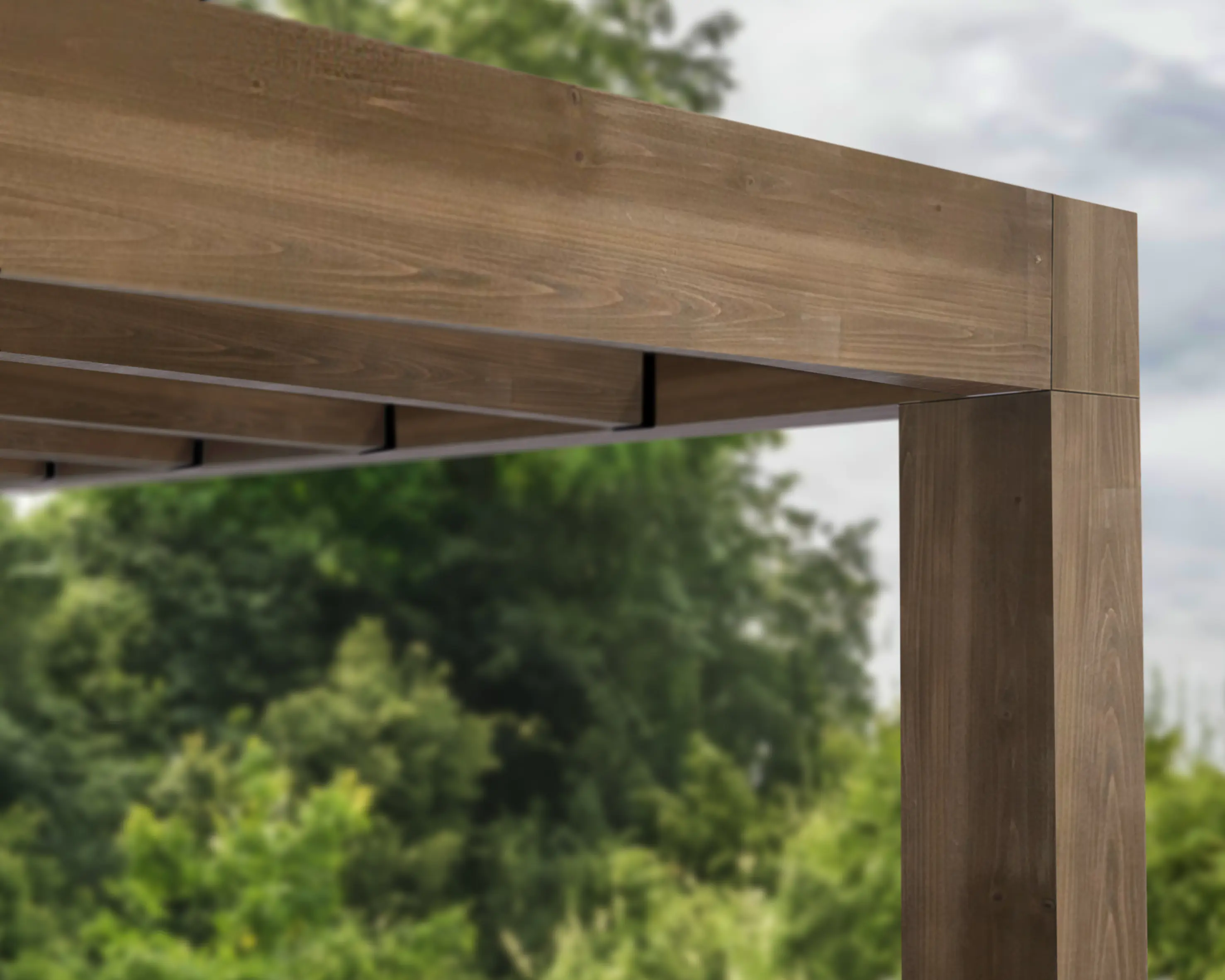 Canopia Terrassenüberdachung Helsinki Holz 990 x 294 cm braun