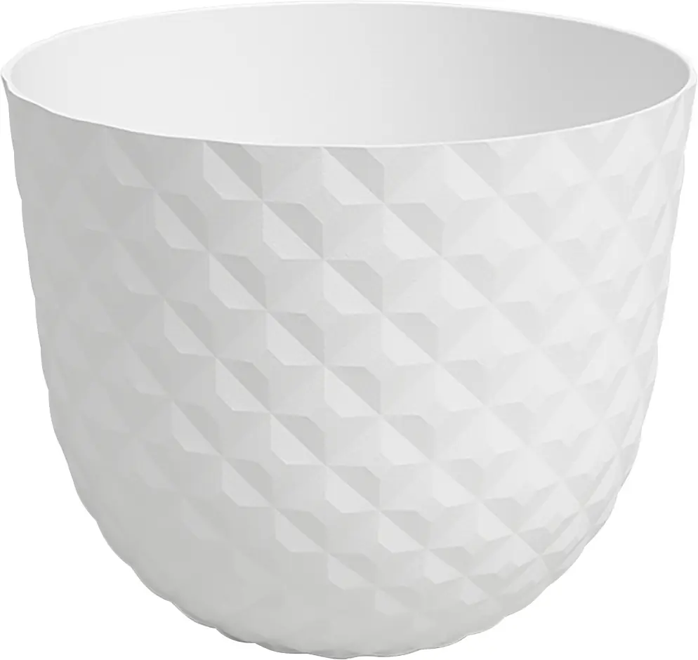 Artevasi Pflanztopf Havana Tropical Kunststoff granit weiß matt Ø 20 x 16 cm