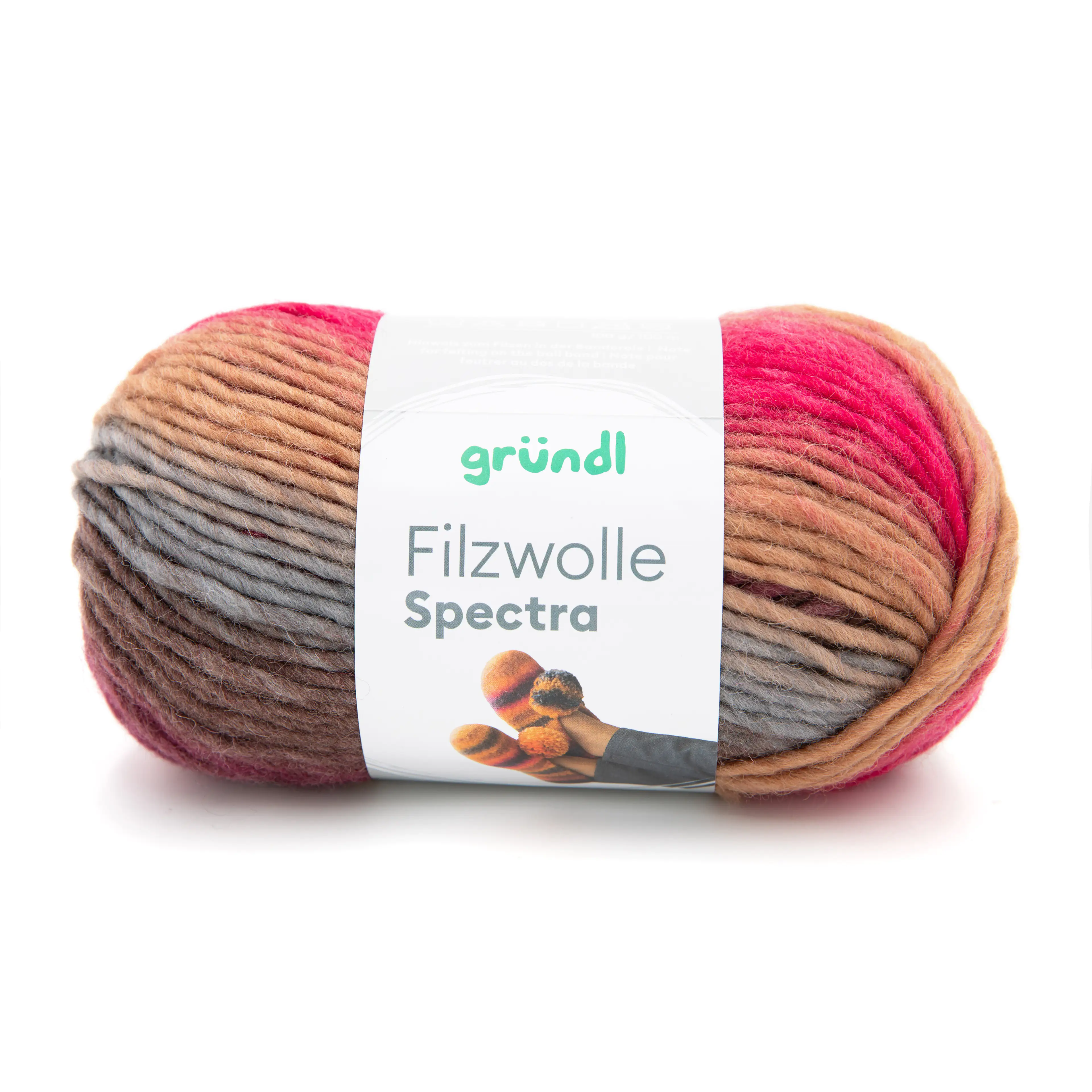 Gründl Filzwolle Spectra 100 g cabernet multicolor