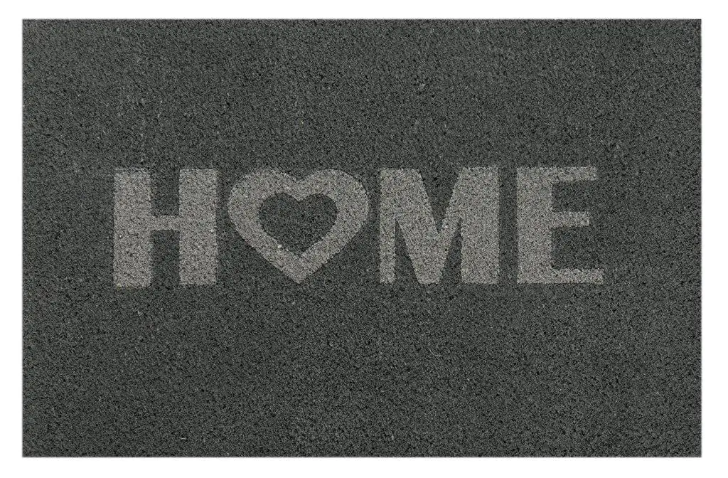 4002398196286 Fußmatte Home Heart Kokos grau, 40 x 60 cm