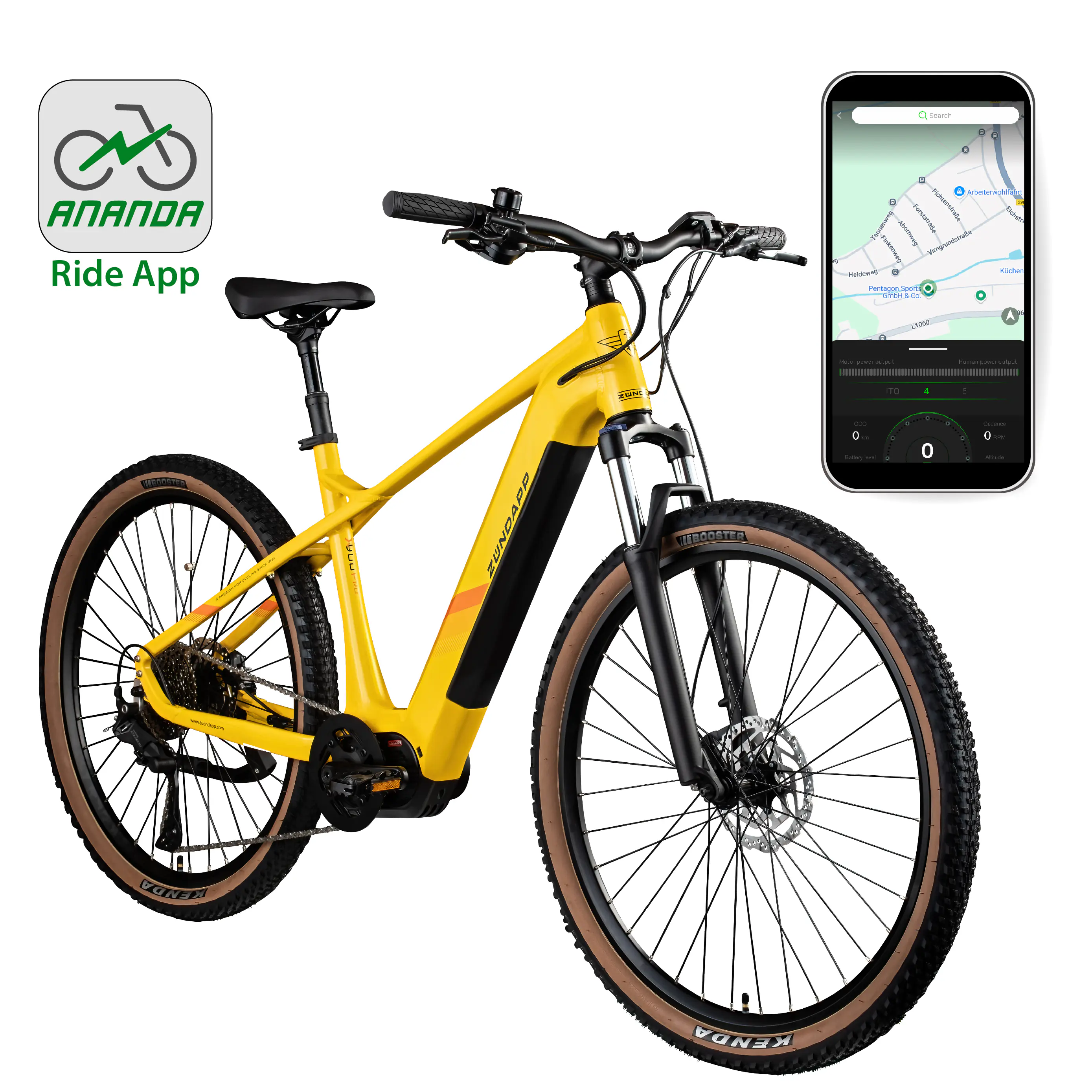 Zündapp E-Bike MTB X900 Pro 27,5 Zoll 10-Gang 733 Wh gelb