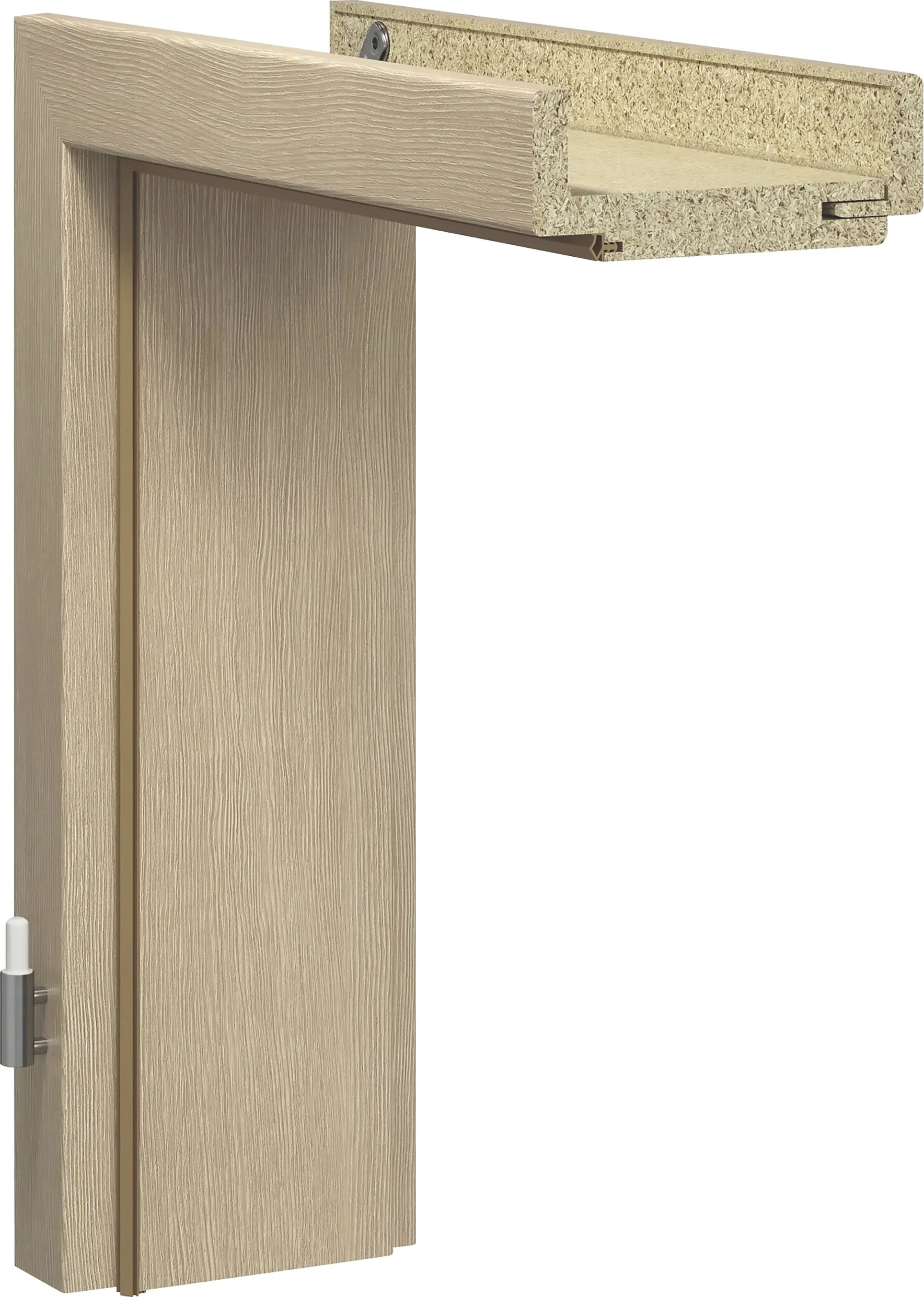 GetaDoor Zarge CPL Cappuccino 98,5 cm DIN links