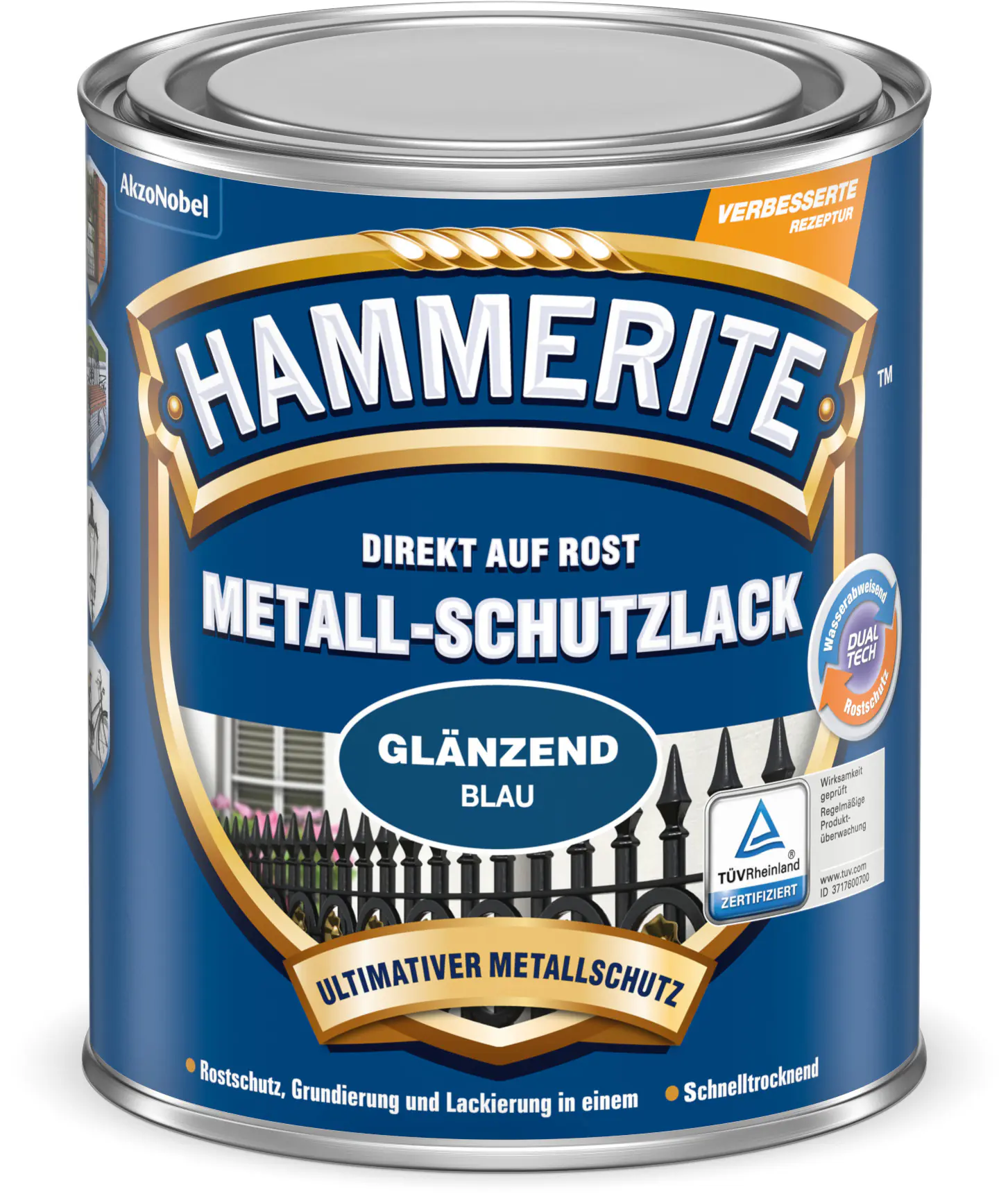 Hammerite Metall-Schutzlack 750 ml blau glänzend
