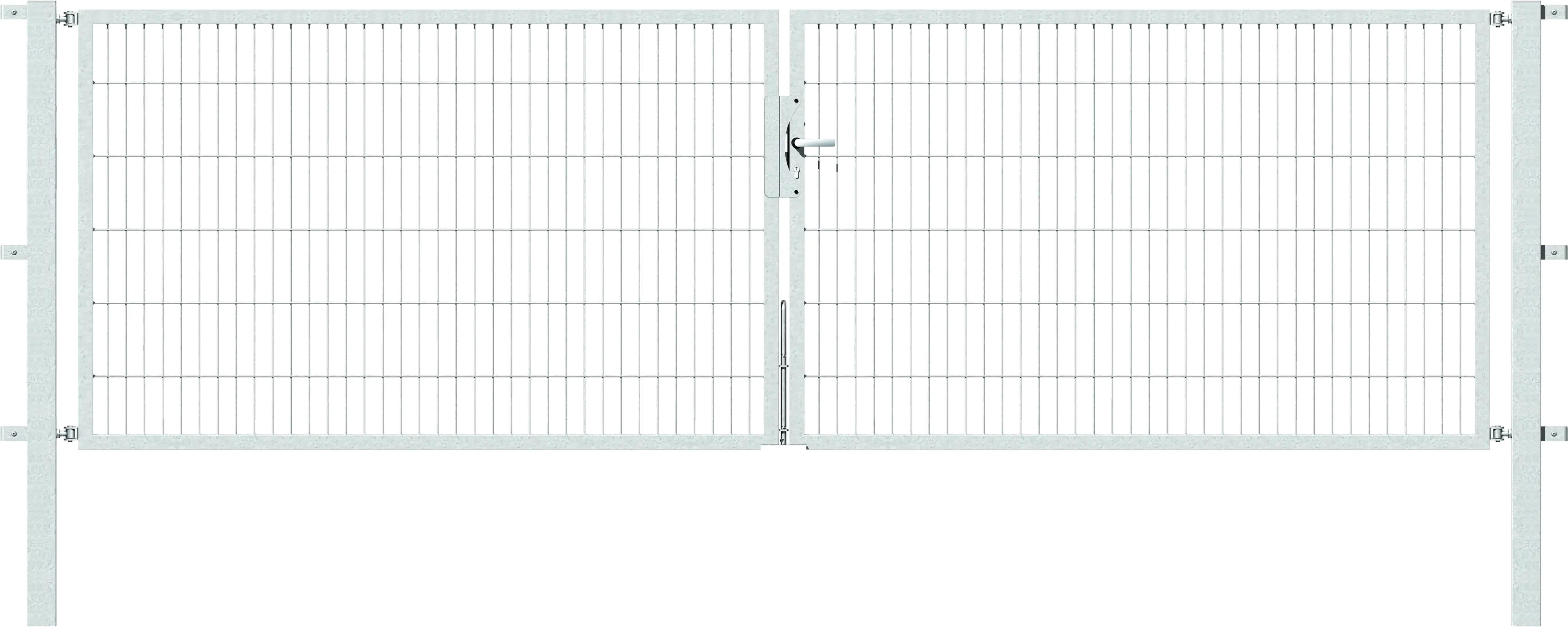 Alberts Stabgitter Doppeltor Flexo 400 x 120 cm 6/5/6 feuerverzinkt zE