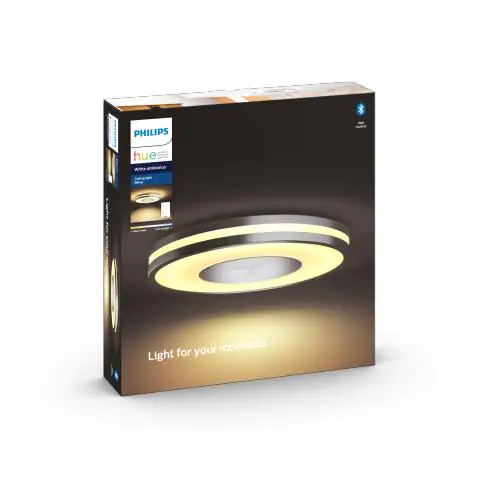 8718696175194_1 Philips Hue LED Deckenleuchte White Ambiance Being rund silber 34,8 cm