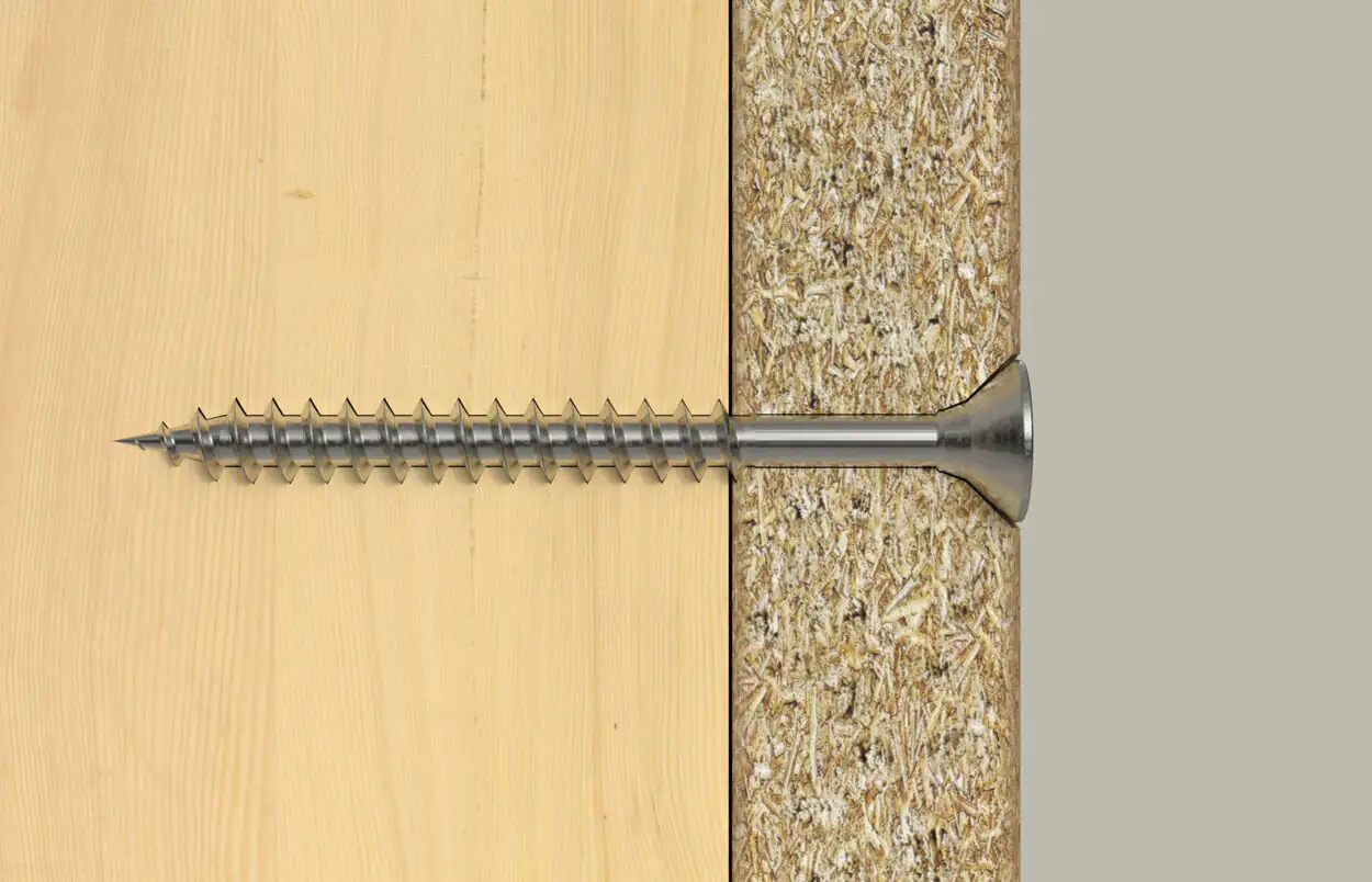 Fischer Universalschrauben 5,0 x 80 mm PZ 2 Senkkopf Teilgewinde 50 Stück