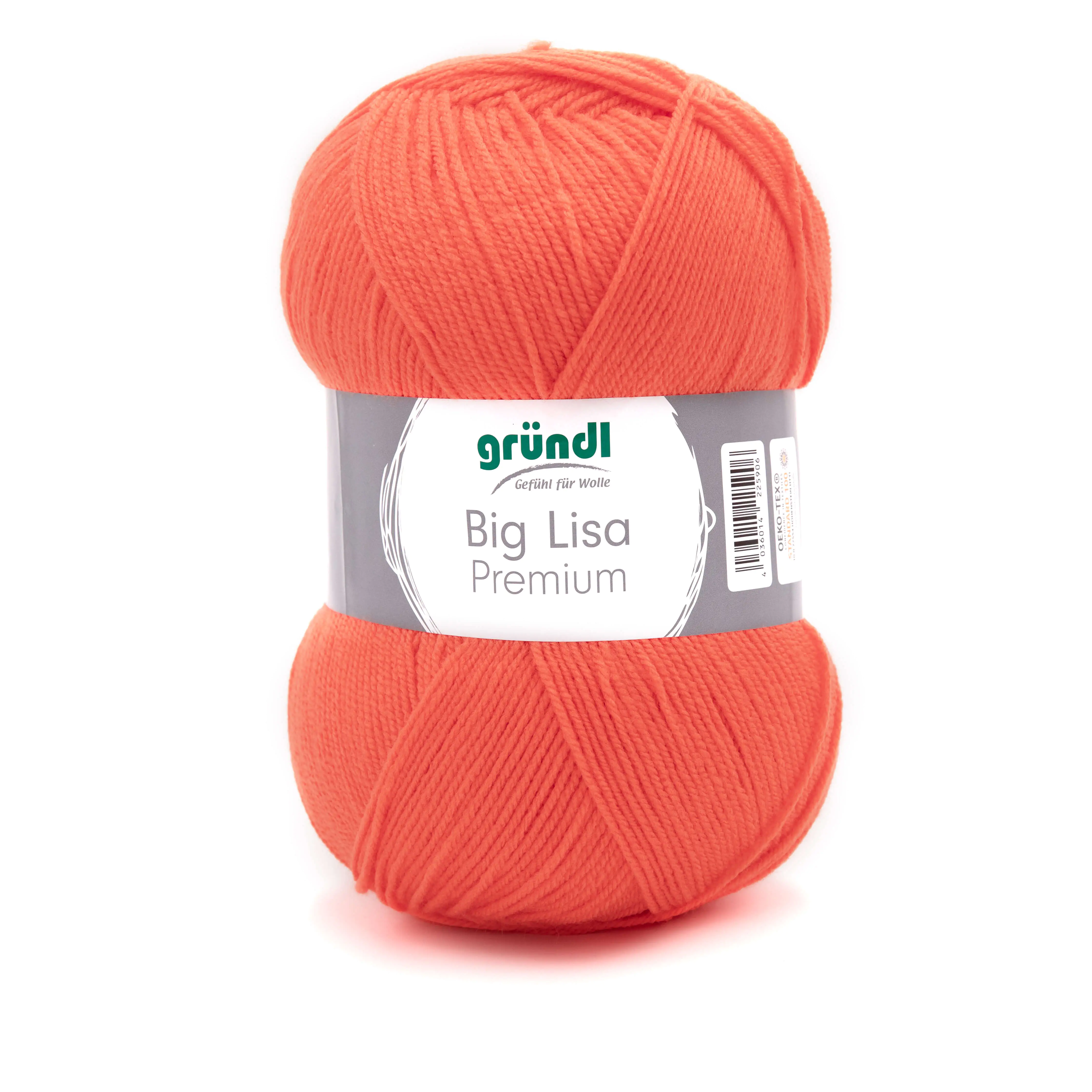 Gründl Wolle Big Lisa Premium uni 250 g orange