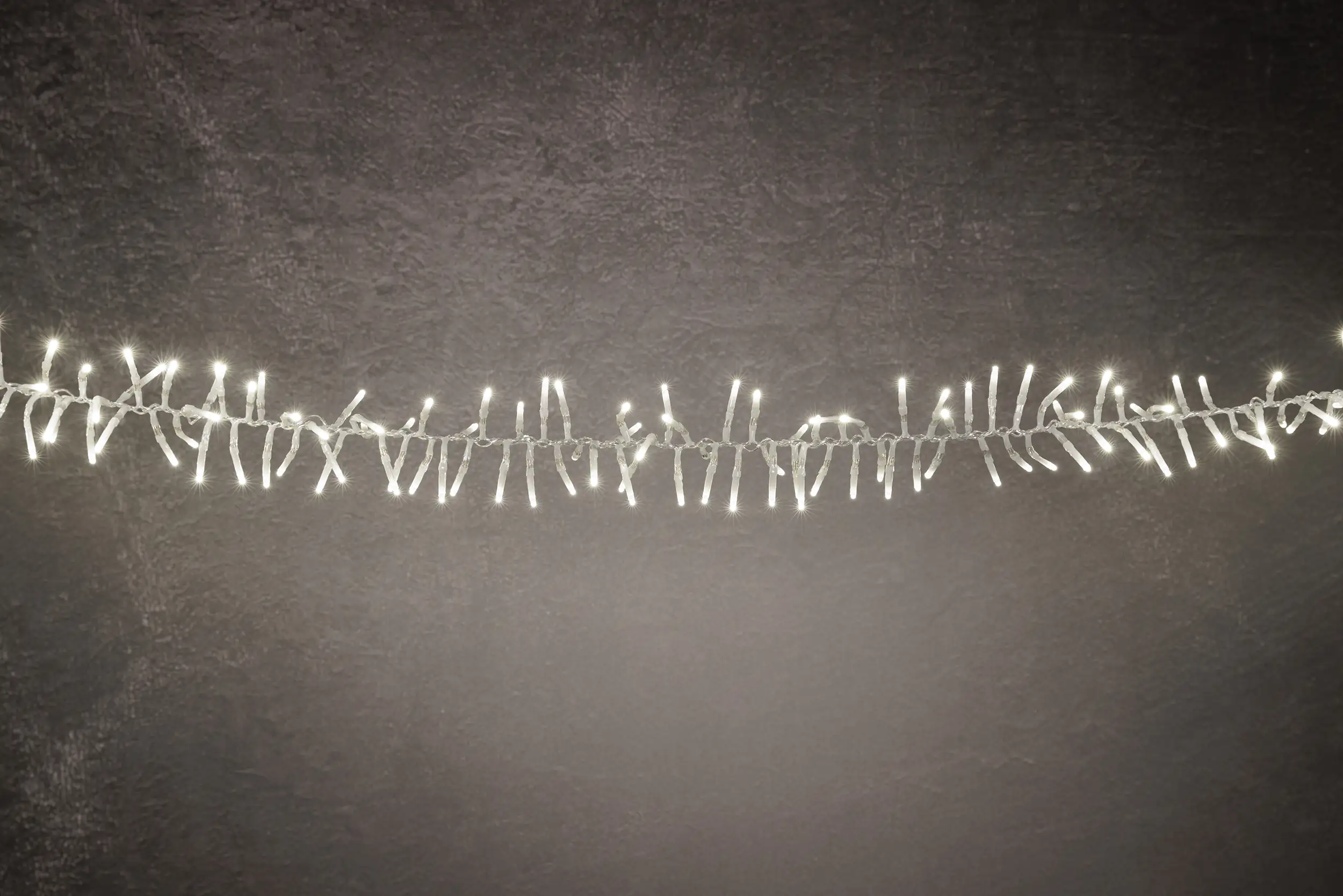 TrendLine LED-Lichterkette Cluster Außen 6 m warmweiß-transparent mit Timer, Dimmer