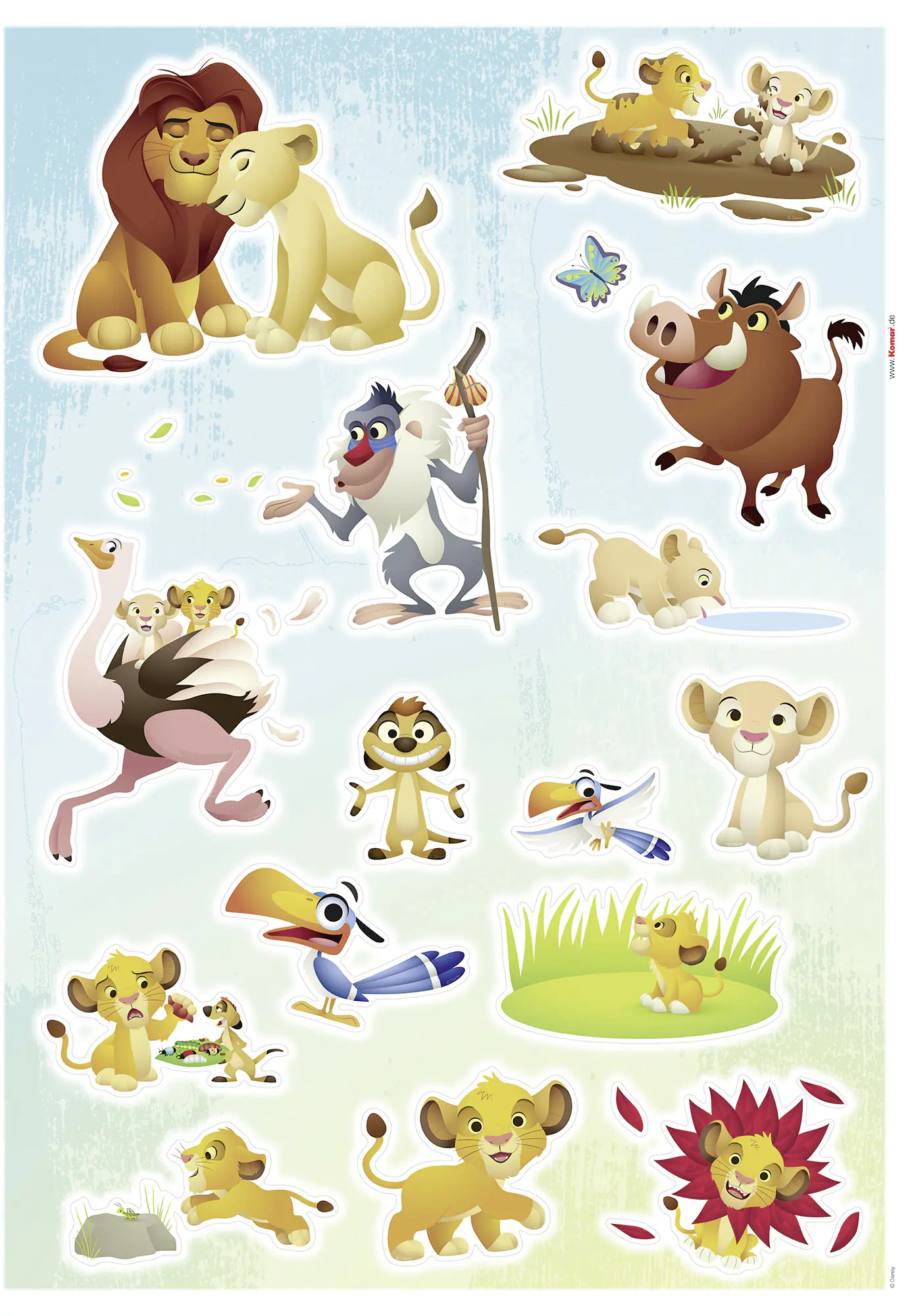 Komar Dekosticker Lion King Wildlife 50 x 70 cm  
