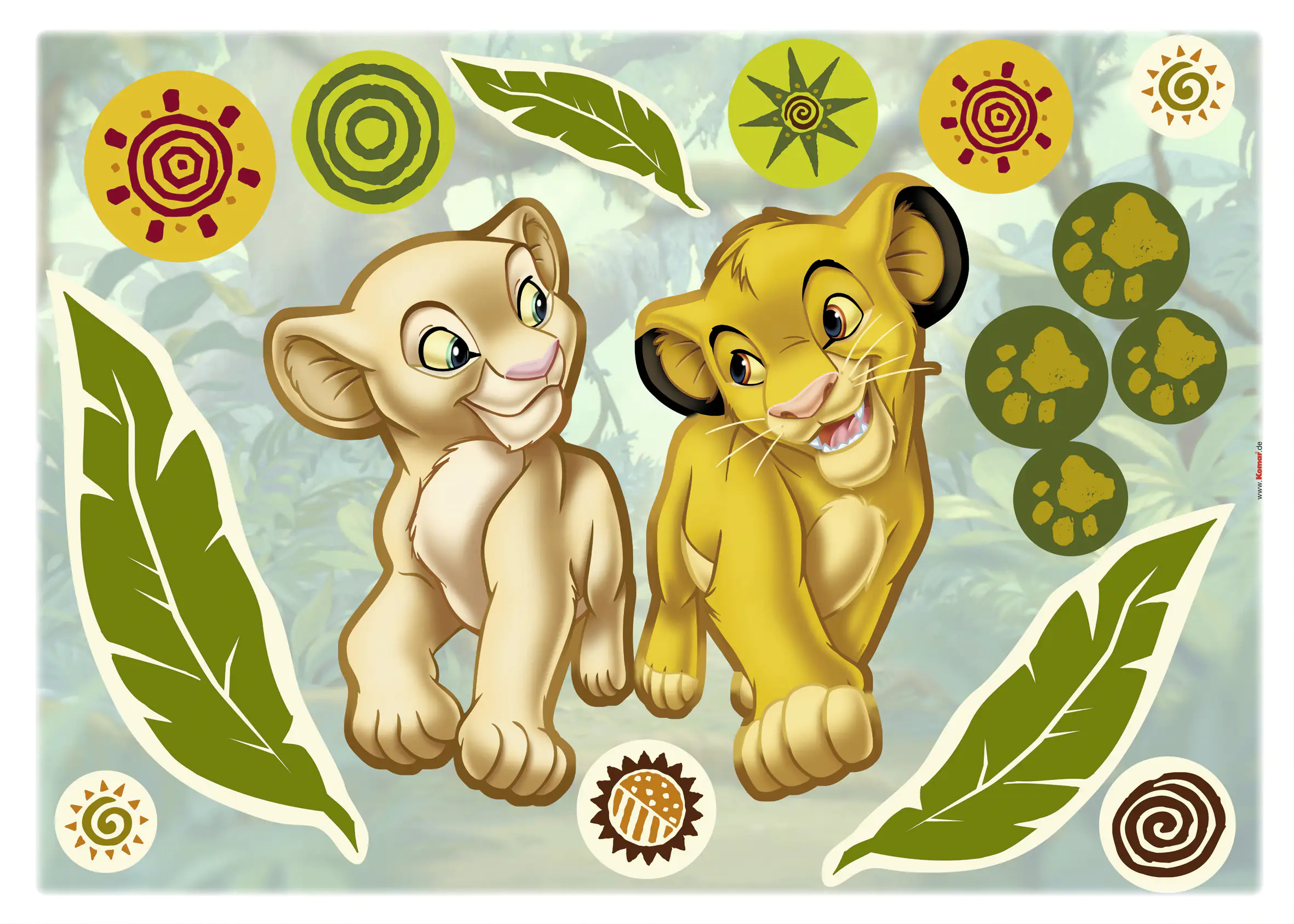 Komar Decosticker Nala 50 x 70 cm Komar Decosticker Nala 50 x 70 cm