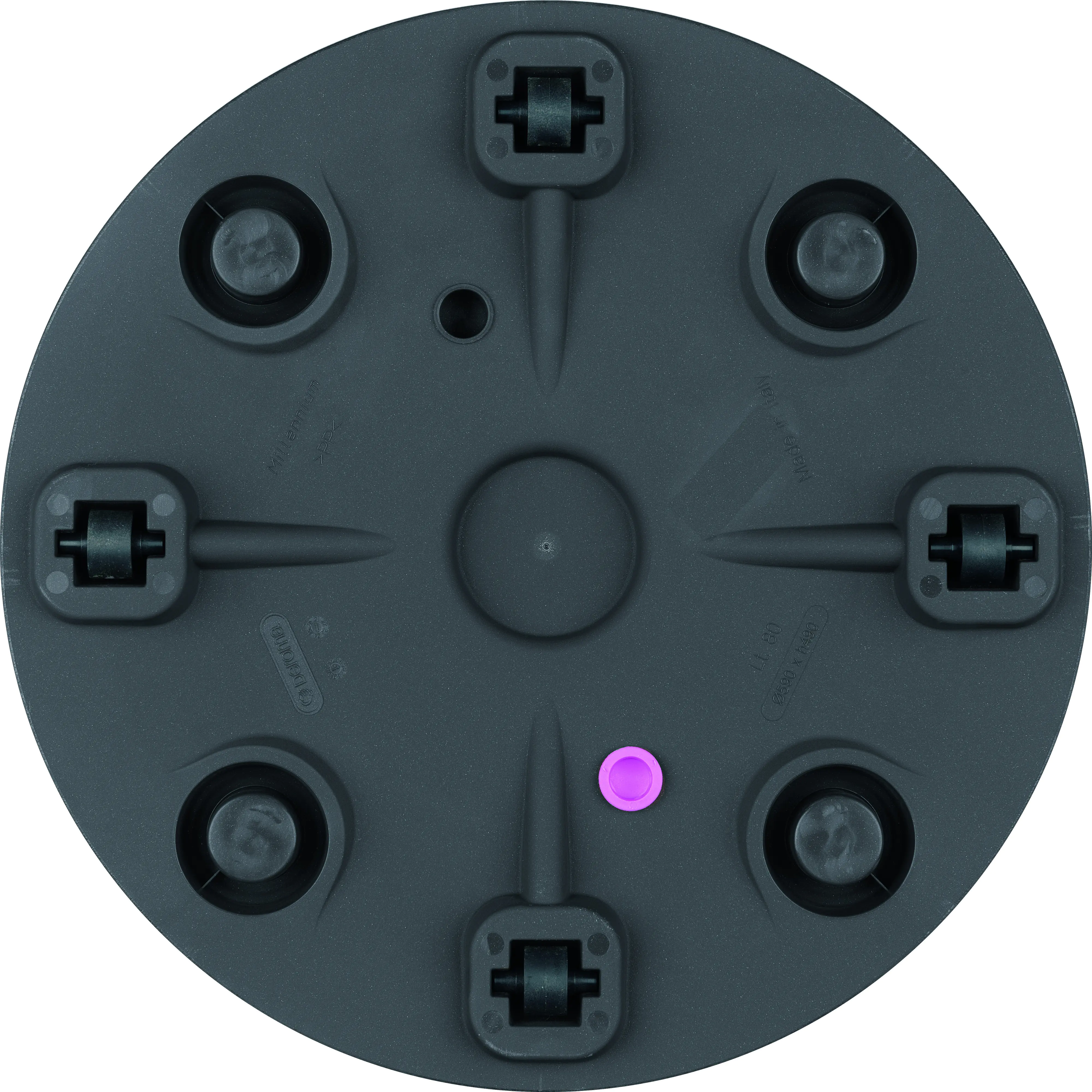 Deroma Pflanztopf Millennium Kunststoff 59 cm aschgrau mit Ablauflöchern Deroma Pflanztopf Millennium Kunststoff 59 cm aschgrau mit Ablauflöchern