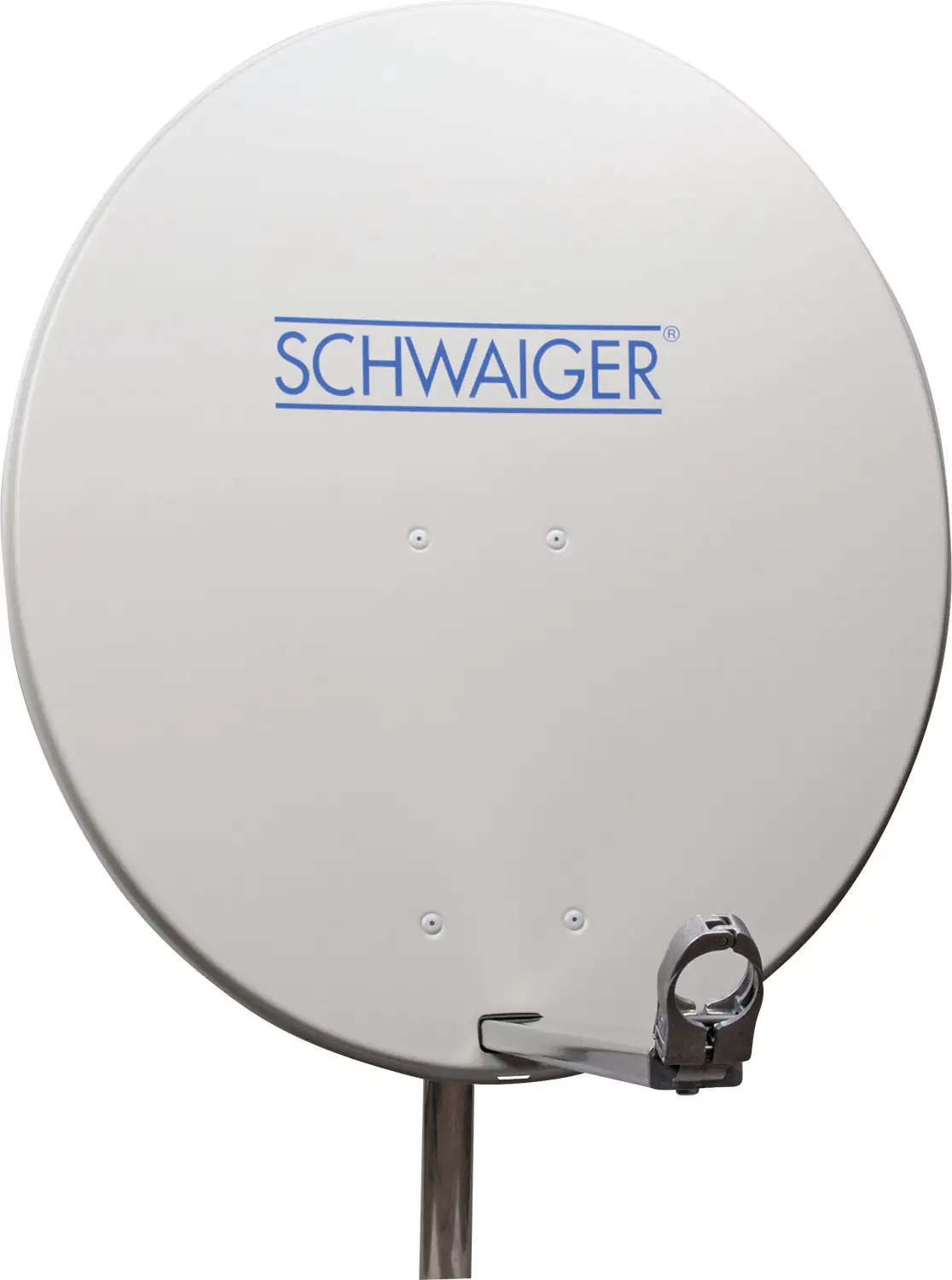 4004005416374 SCHWAIGER Aluminium Offset Antenne 75 cm hellgrau Ø 75 cm