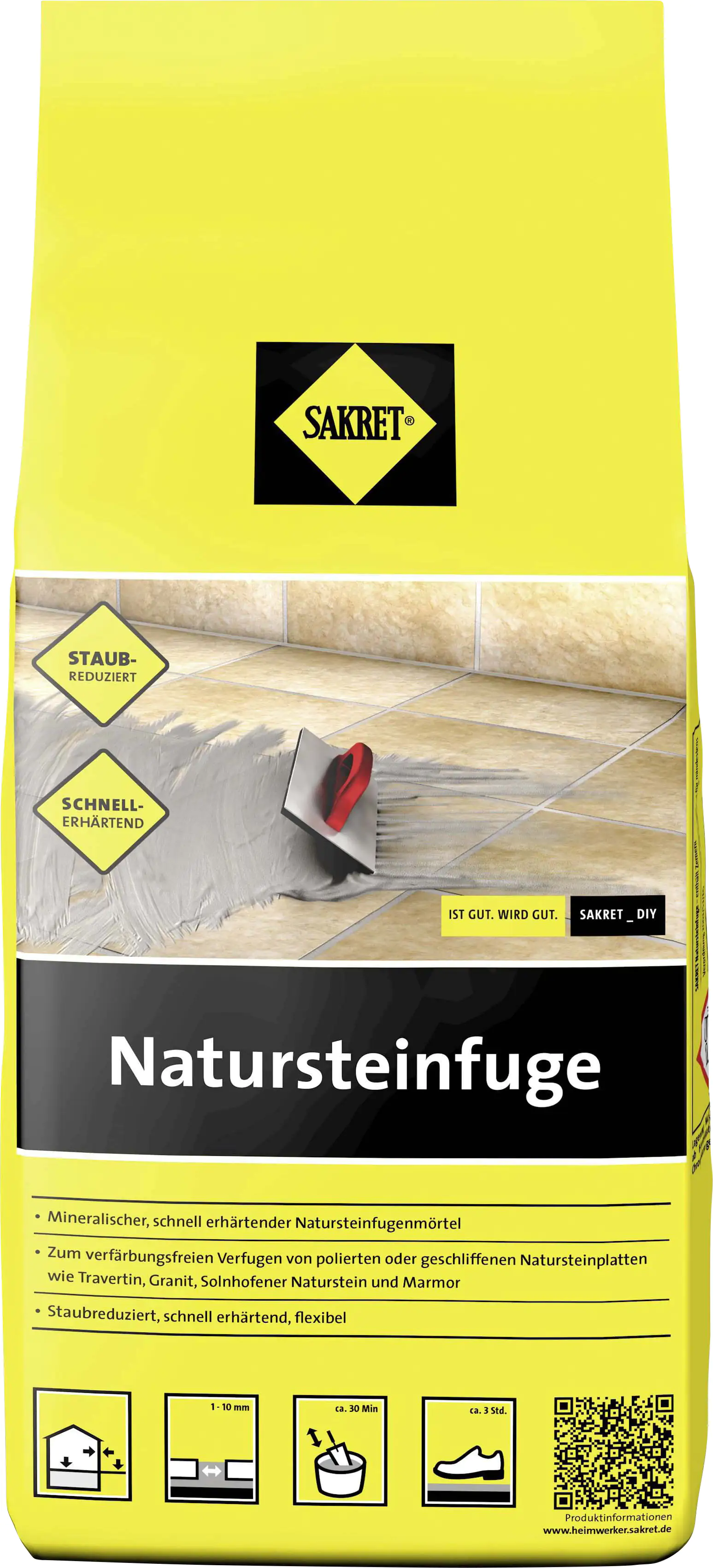 Sakret Natursteinfuge 1 - 10 mm dunkelgrau 5 kg Sakret Natursteinfuge 1 - 10 mm dunkelgrau 5 kg