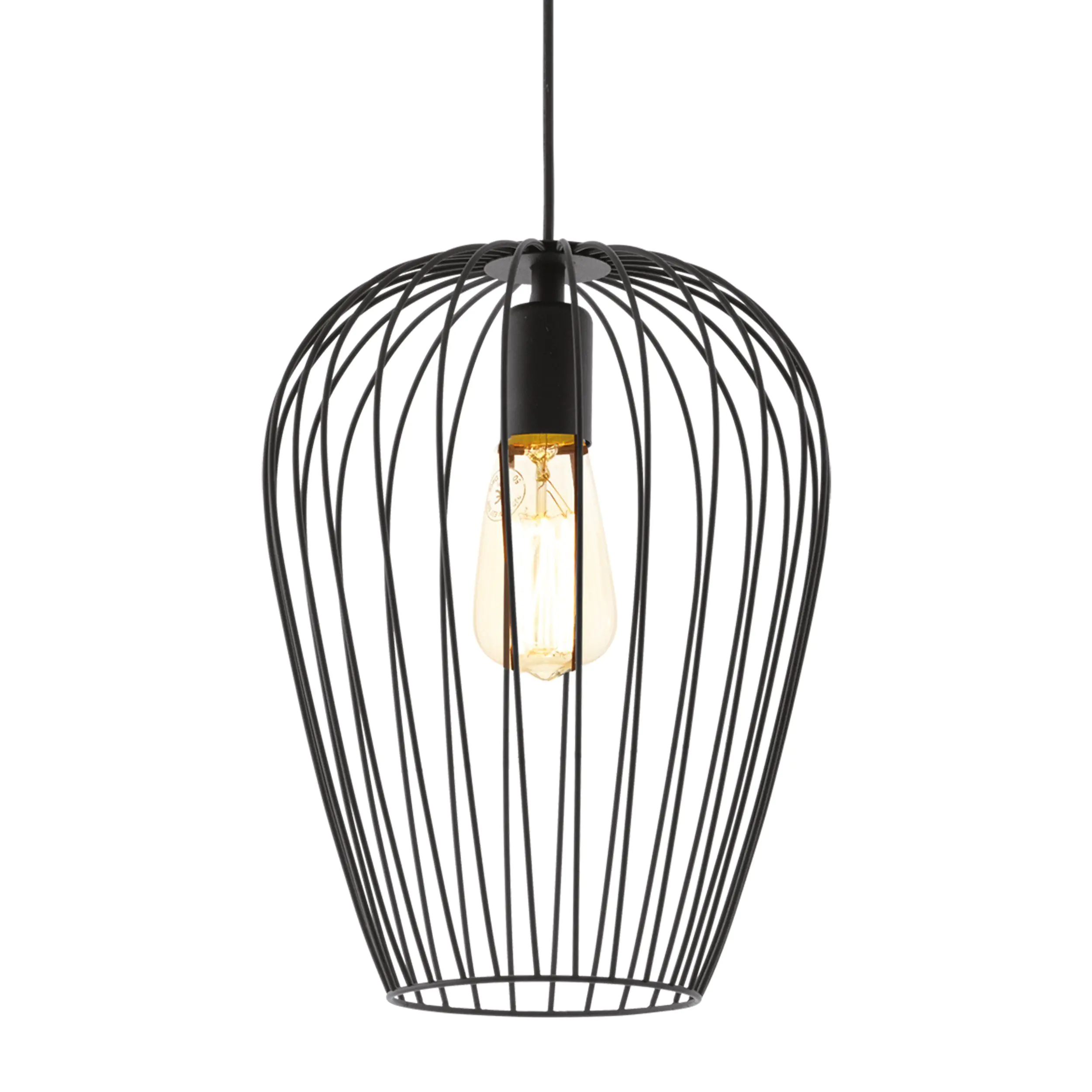 Eglo Pendelleuchte Newtown schwarz Ø 27,5 cm E27, max. 60 W