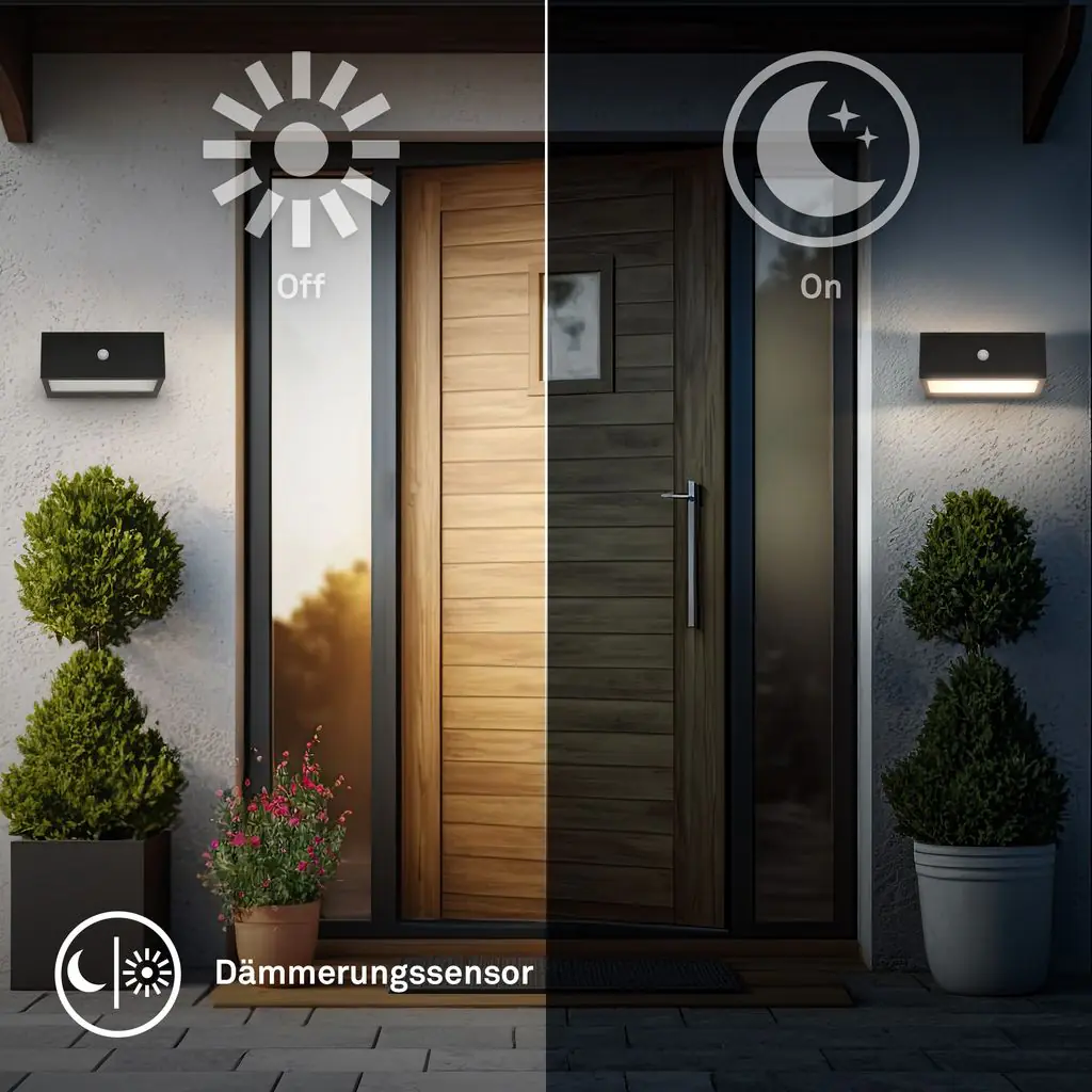 Briloner LED Akku-Außenwandleuchte Dogu schwarz 6,5W 700lm warmweiß Bewegungssensor