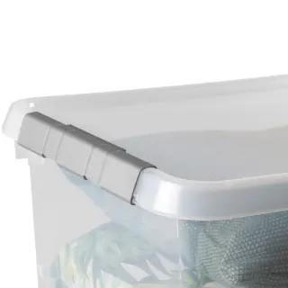 Sunware Comfort line Aufbewahrungsbox 3er-Set für 36L transparent metallfarbig