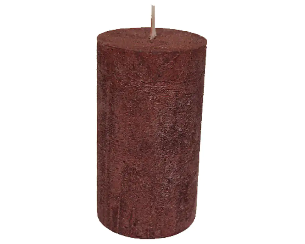 5997978779920 House of Rustic Kerze 9 cm burgunder
