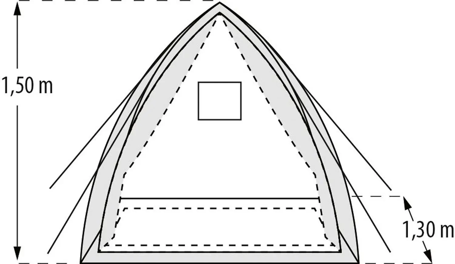 Pergart Pflanzenzelt Hawaii Größe M 130 x 130 x 150 cm