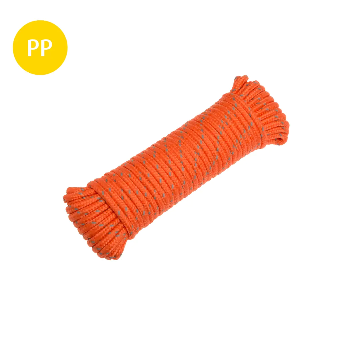Conacord Reflektorseil 4,8mm x 15m orange reflektierend