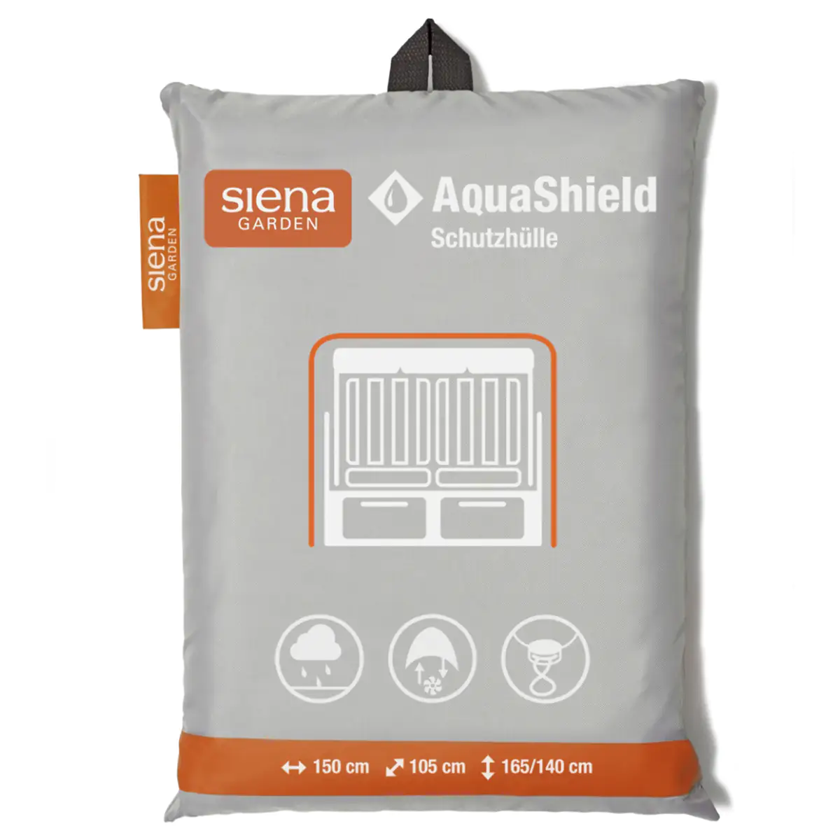 4055938018463 Siena Garden AquaShield Strandkorbhülle 150 x 105 x 165/140 cm