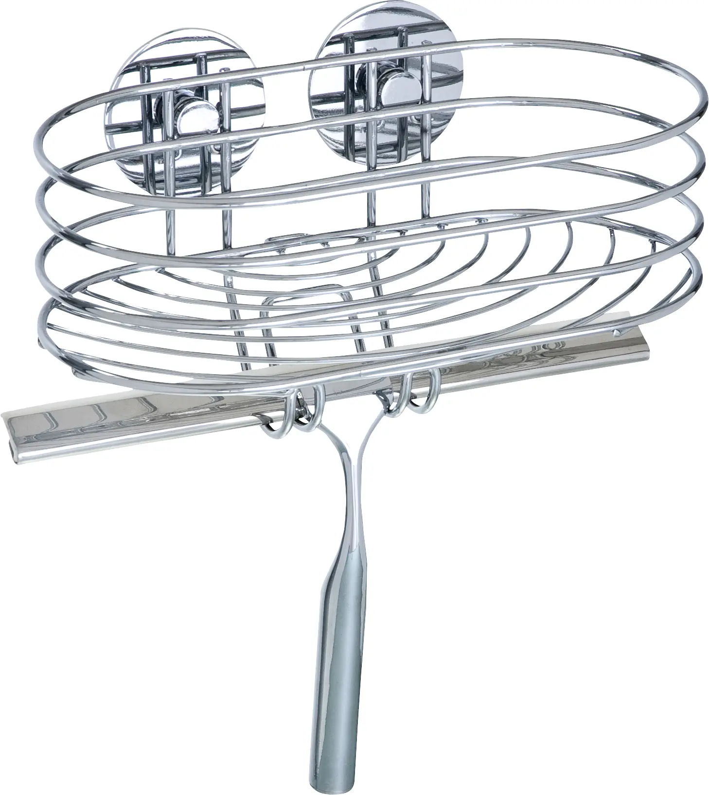 Wenko Bad-Wandablage mit Wischer Turbo-Loc
