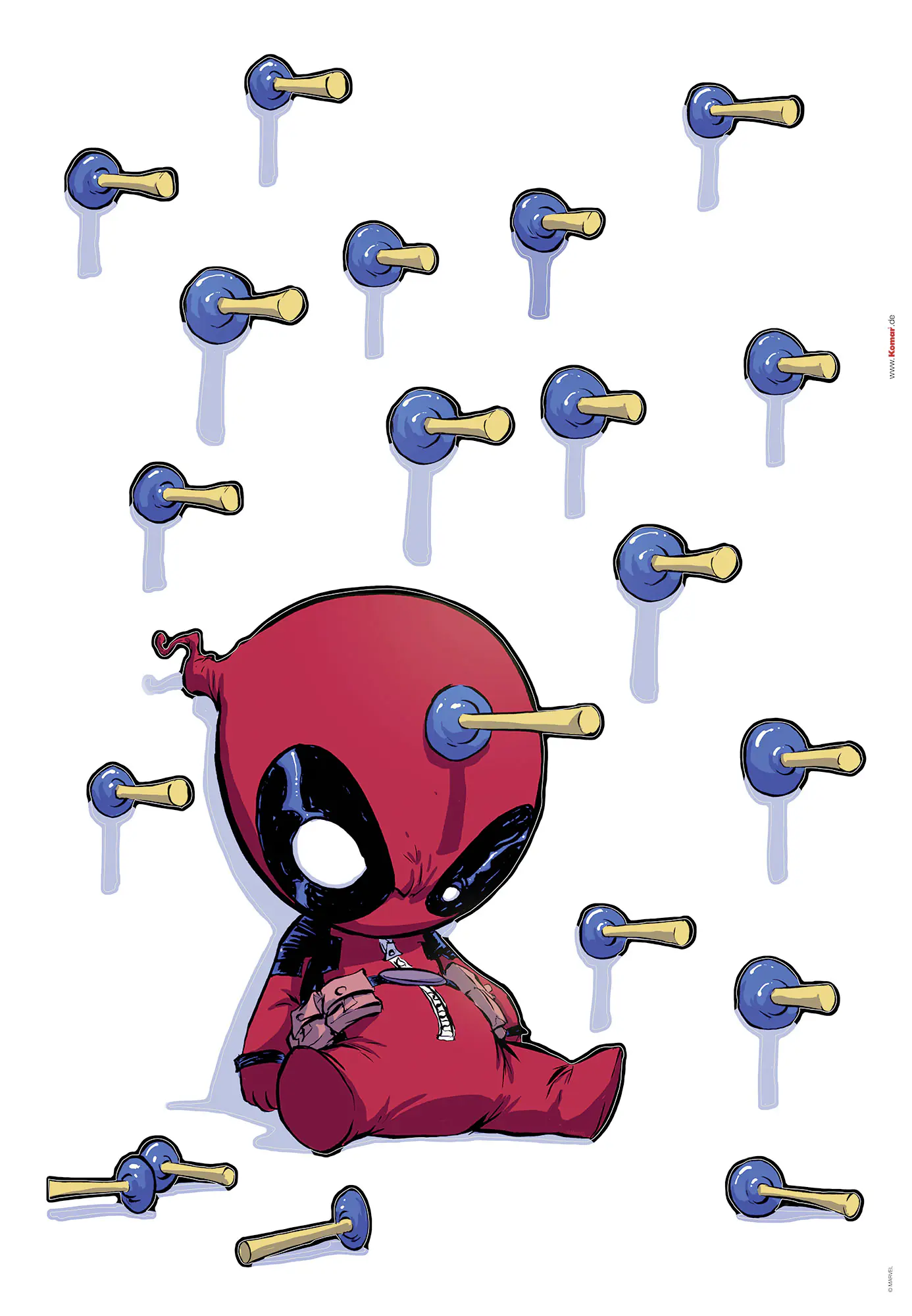 Komar Dekosticker Deadpool Shootout 50 x 70 cm  