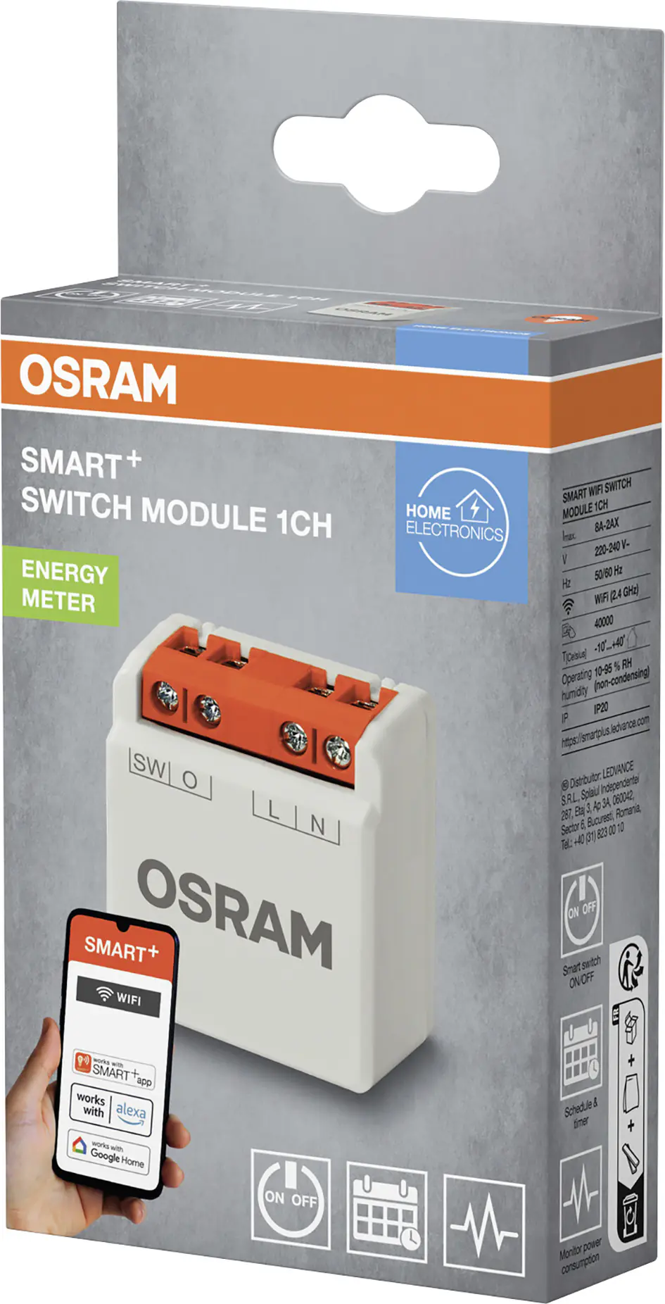 Ledvance Smart Schaltmodul WiFi Switch 1CH weiß