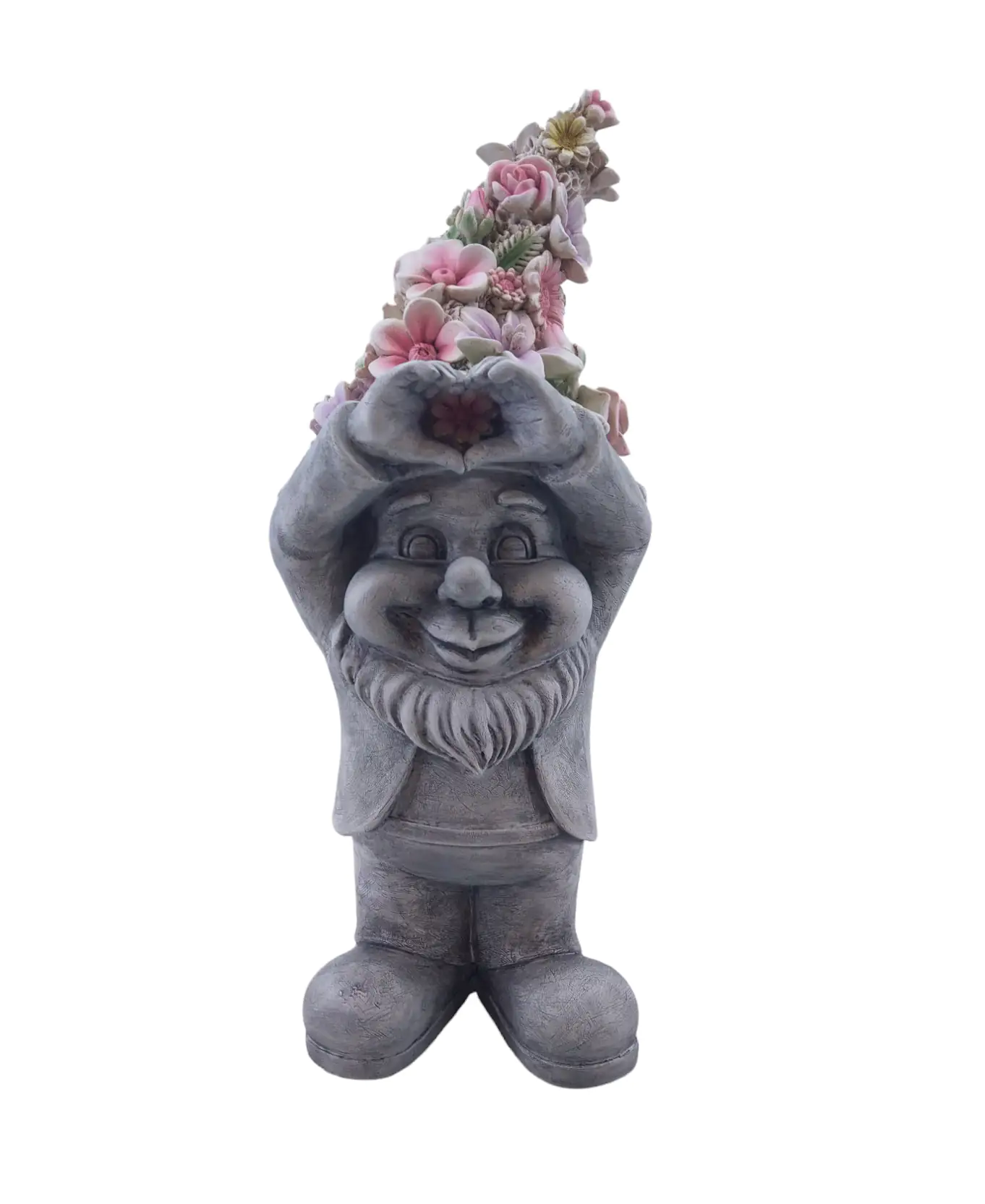 Figur Blumen Zwerg H37cm Polyresin 37 x 15 x 14 cm bunt