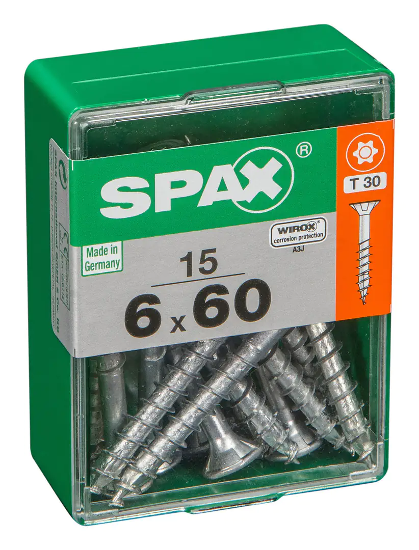Spax Universalschrauben 6.0 x 60 mm TX 30 - 15 Stk.