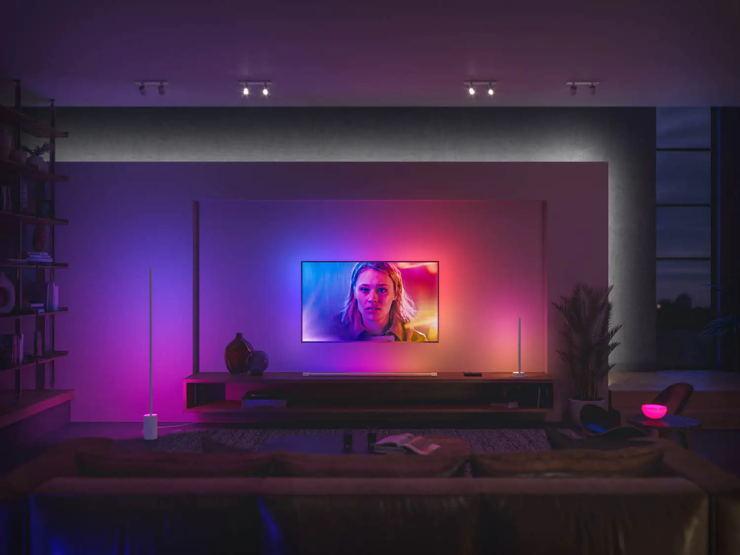 Philips Hue White & Color Ambiance LED Tischleuchte Gradient Signe dimmbar