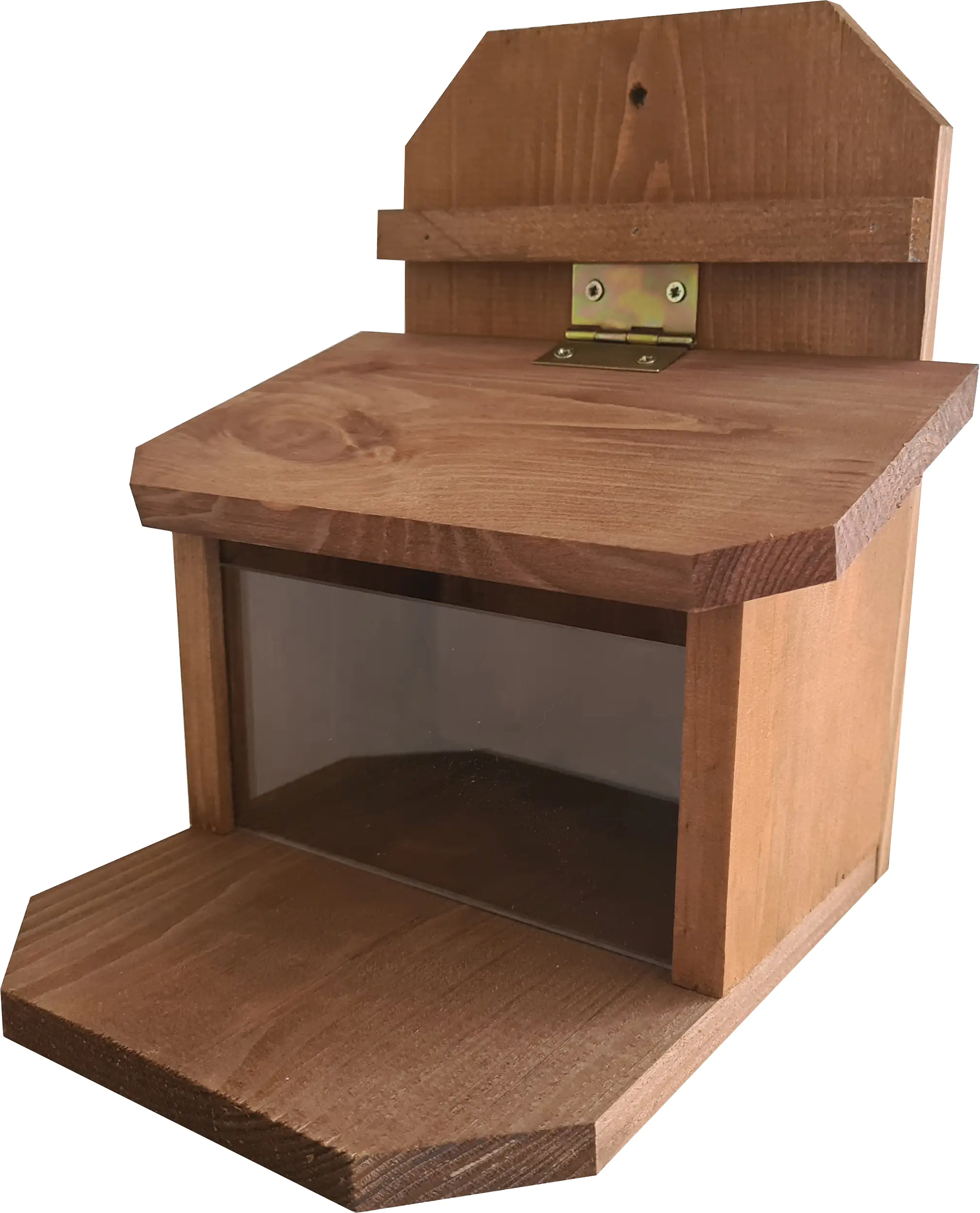 4251139108631 Futterstation für Eichhörnchen Kiefernholz 19,5 x 19,5 x 23 cm