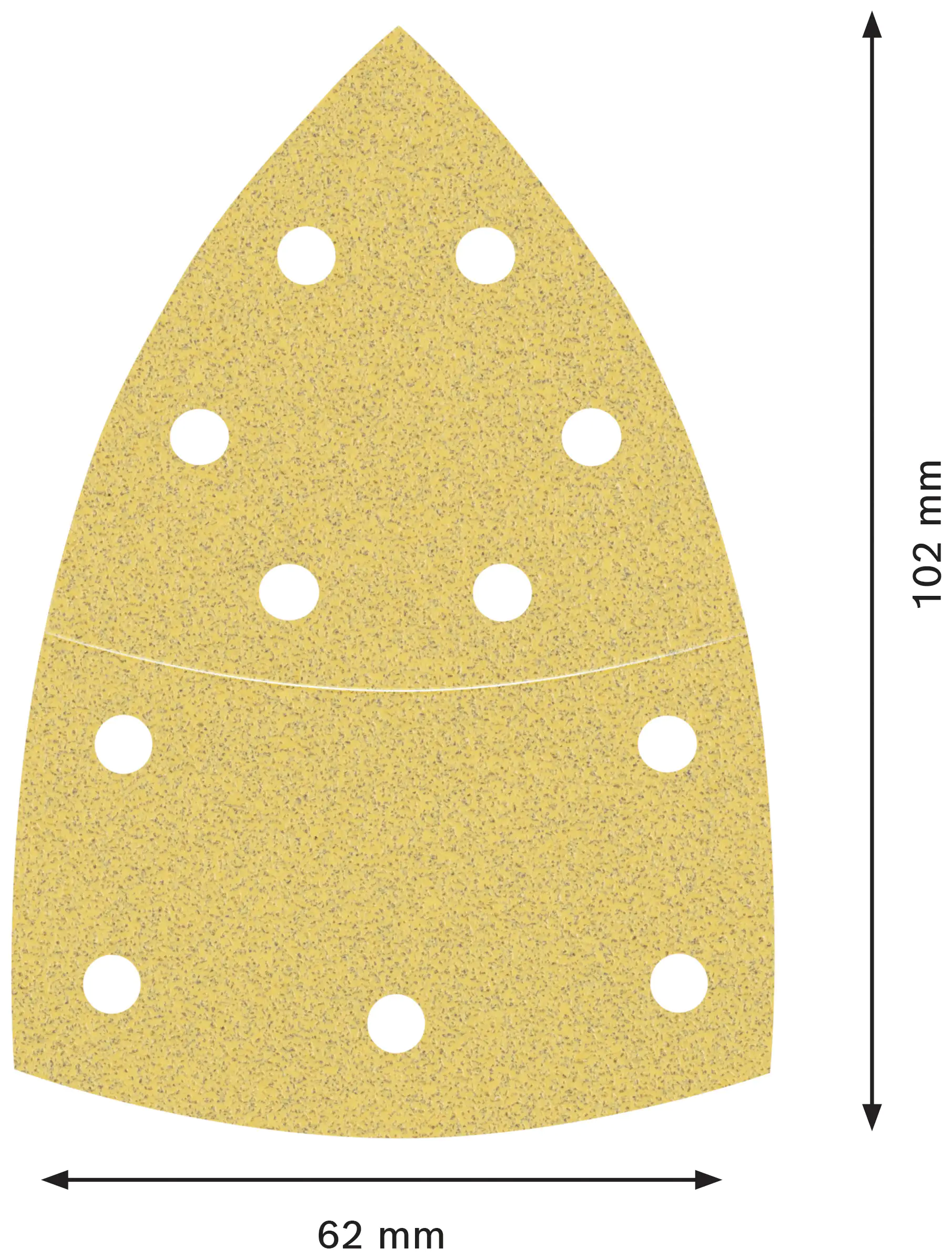 Bosch Expert Schleifpapier C470 102 x 62 mm G 80 10 Stück