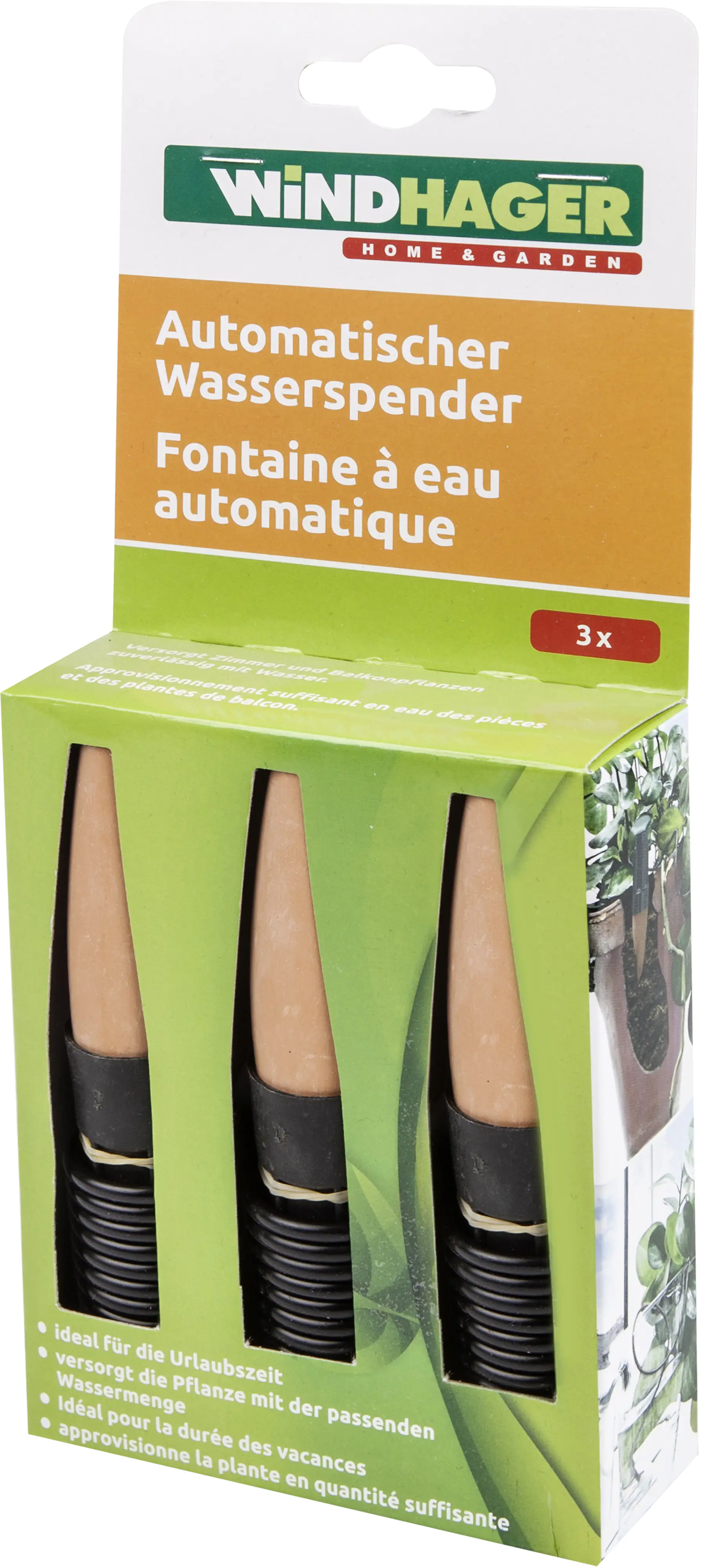 Windhager Automatischer Wasserspender mit Schlauch 3 Stück
