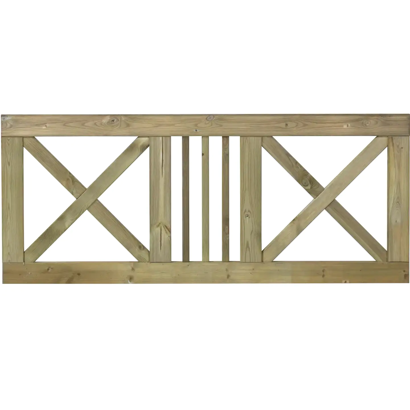 Plus Vorgartenzaun Schloss 180 x 75 cm natur druckimprägniert