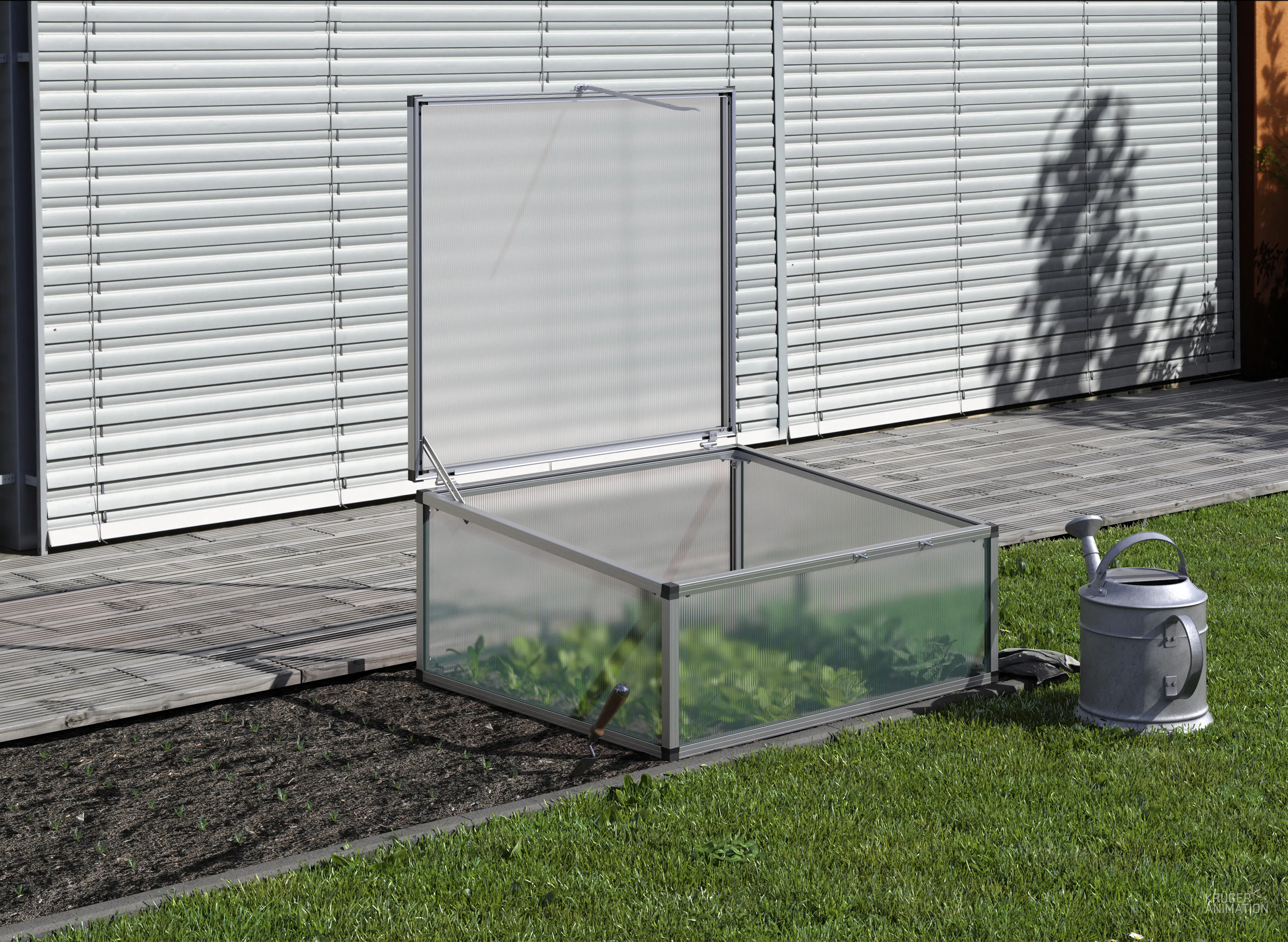 KGT Frühbeet 100 103 x 91 x 46 cm, pressblank