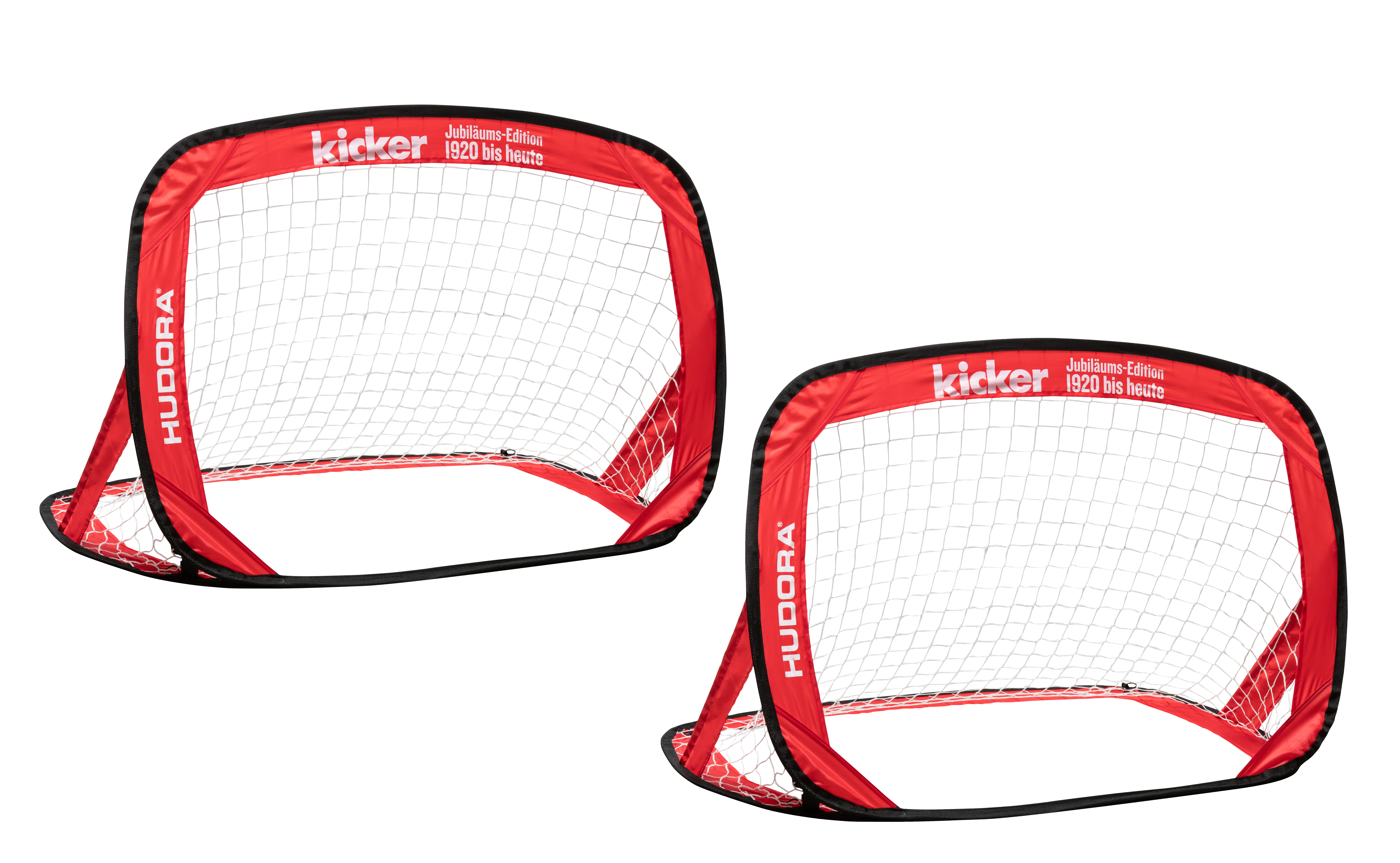 Pop Up Fußballtor "kicker Edition" 2er Set Maße: ca. 120 x 80 x 80 cm