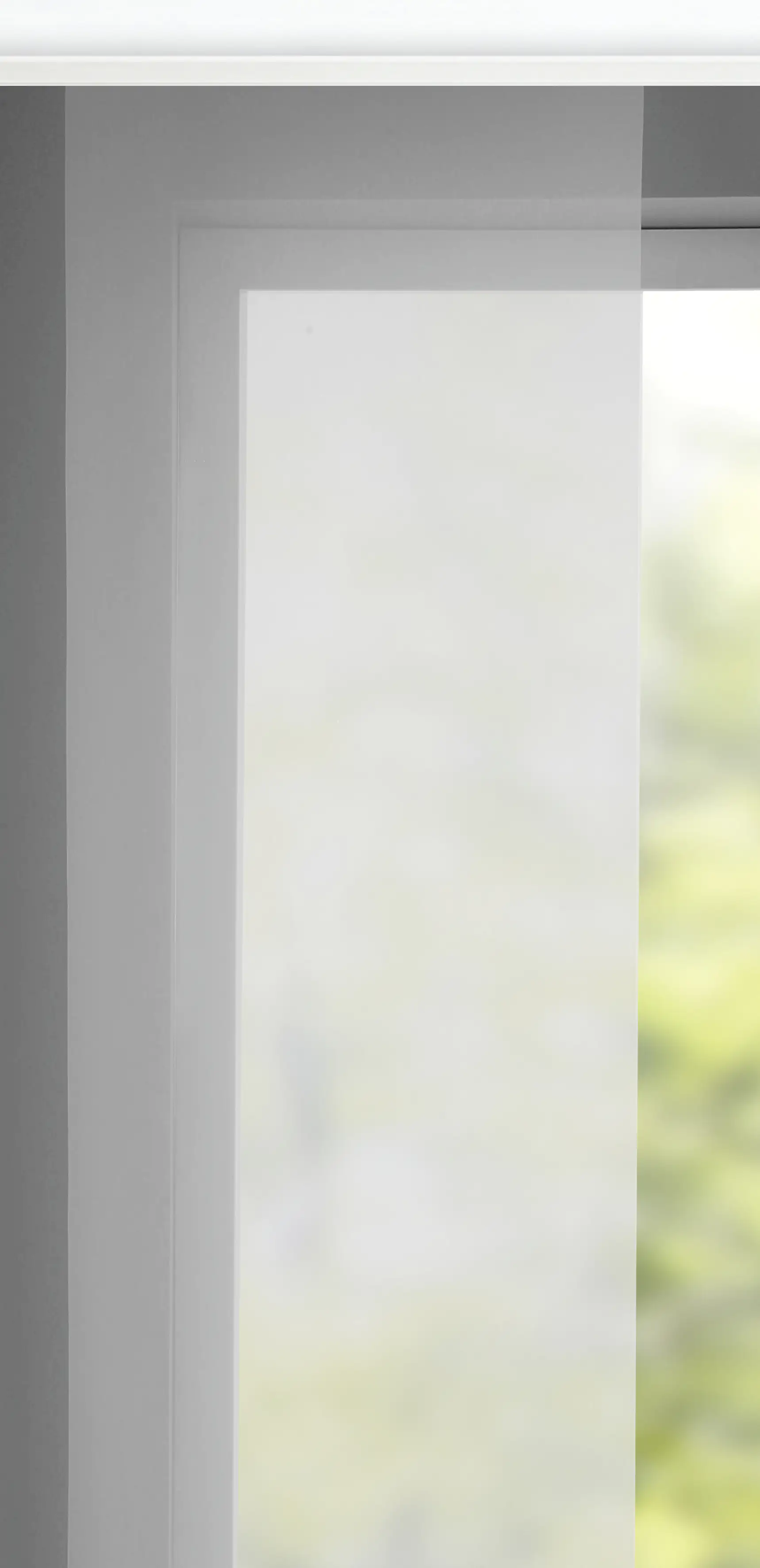 Neusser Collection Flächenvorhang Uni weiß, 60 x 280 cm