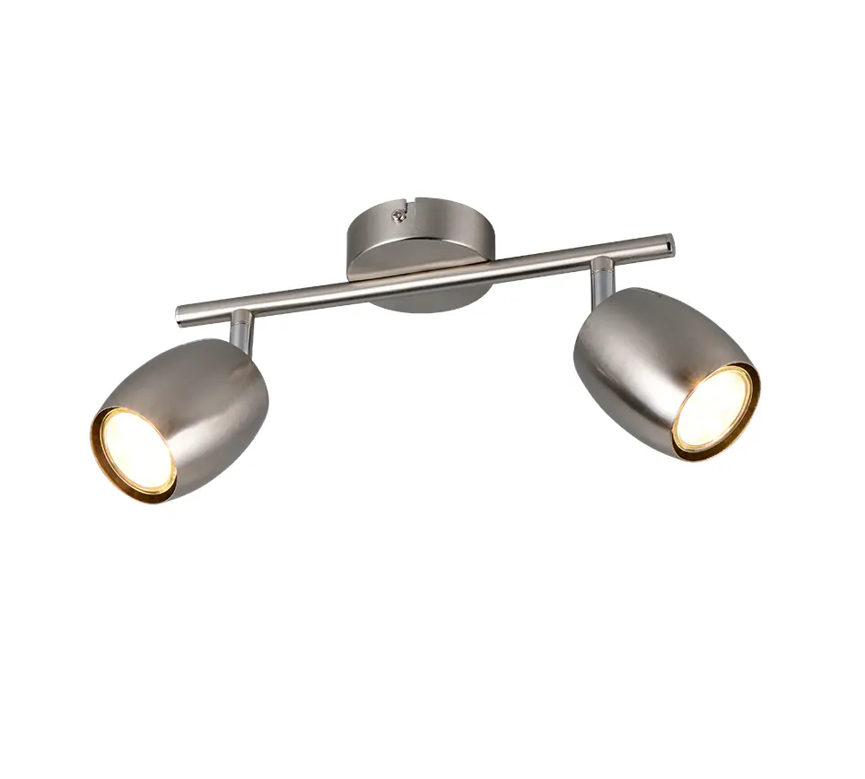 Reality Deckenstrahler 2er Spot Nancy GU10 nickel matt